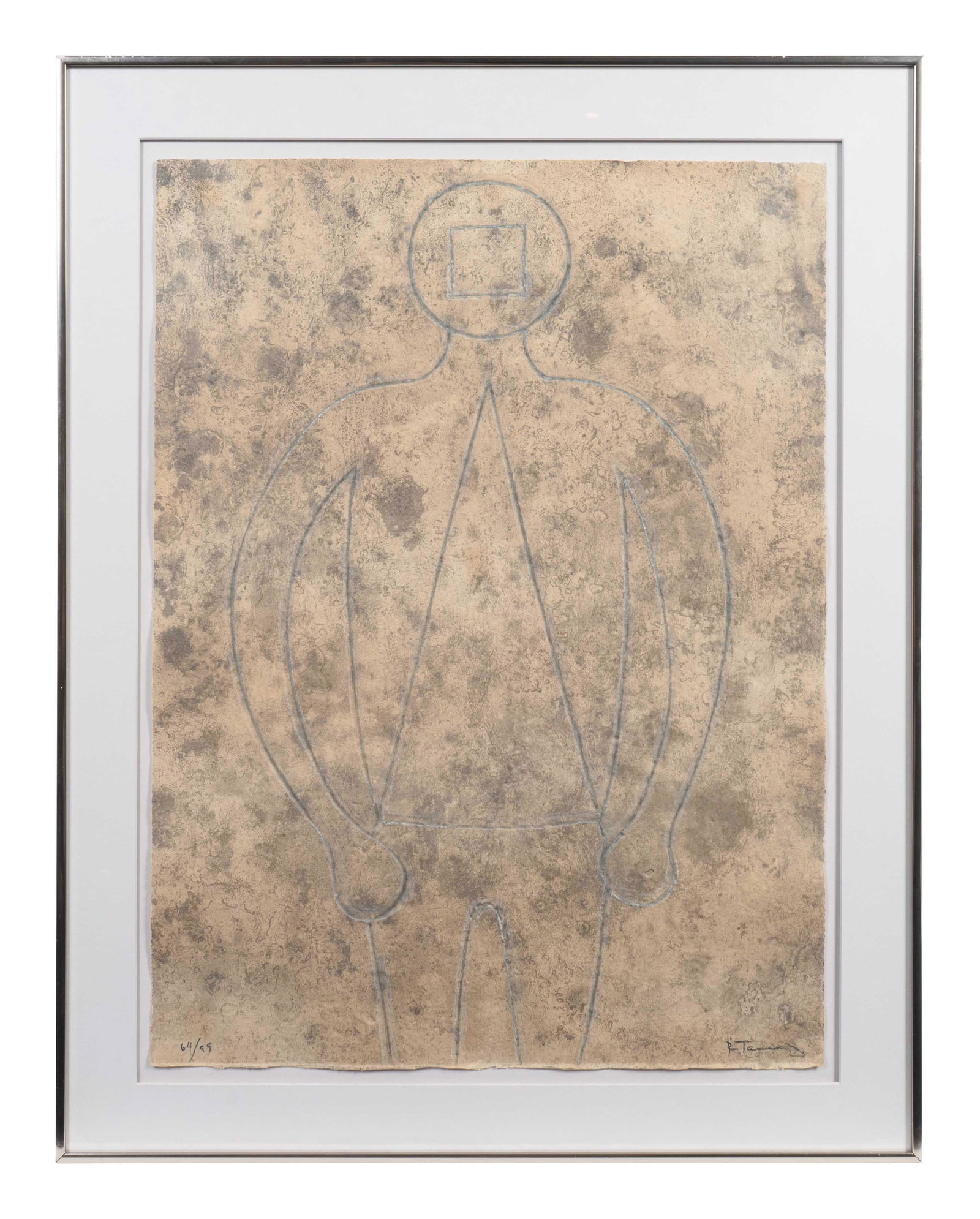 Rufino Tamayo (Mexican, 1899-1991) Figura de hombre en (1 of 2)