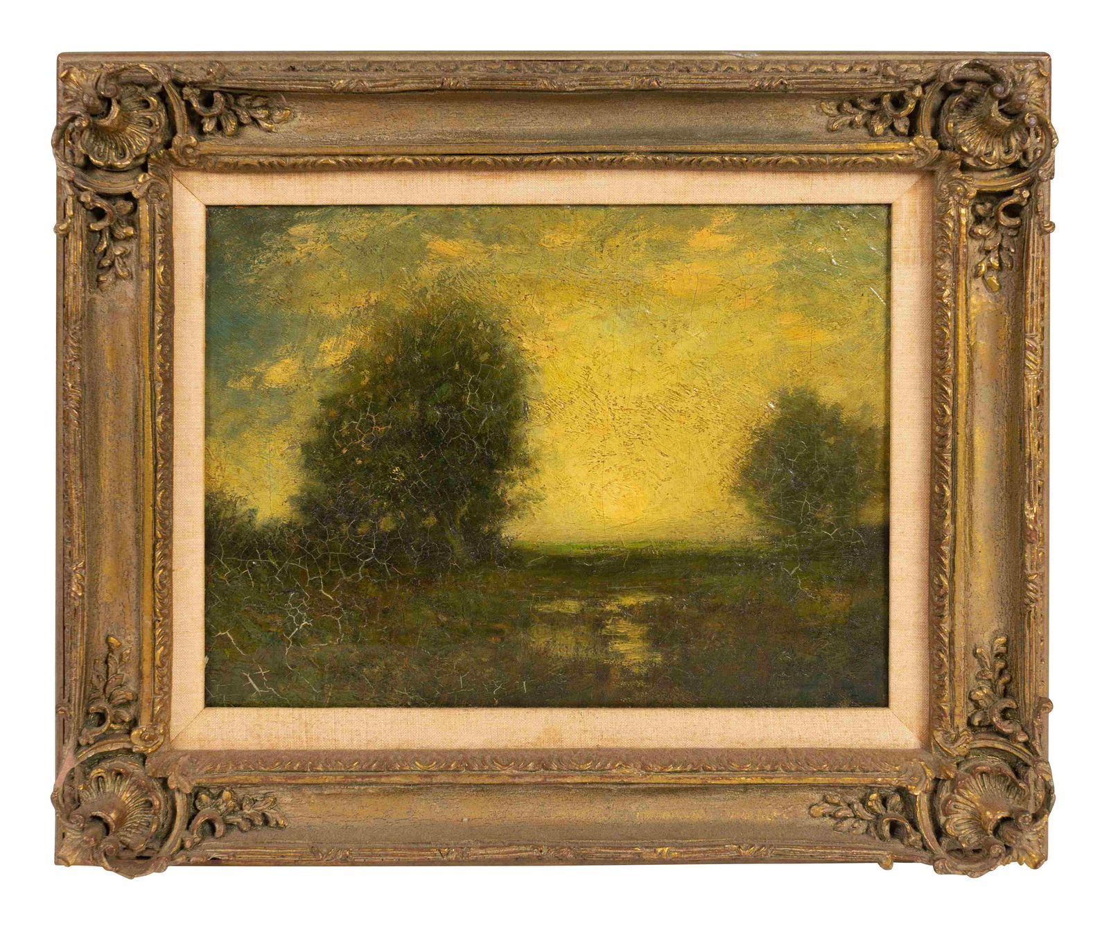 Arthur Hoeber (American, 1854-1915) Moonrise, Nutley, (1 of 3)