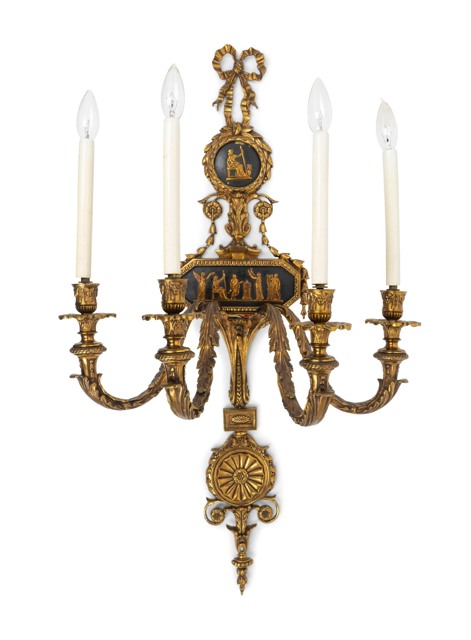 A Pair of Louis XVI Style Gilt-Bronze Four-Light (1 of 1)