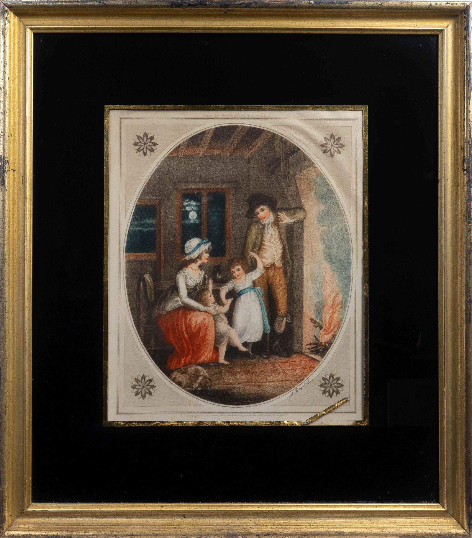 Four Decorative Prints Framed dimensions of first two (1 of 2)