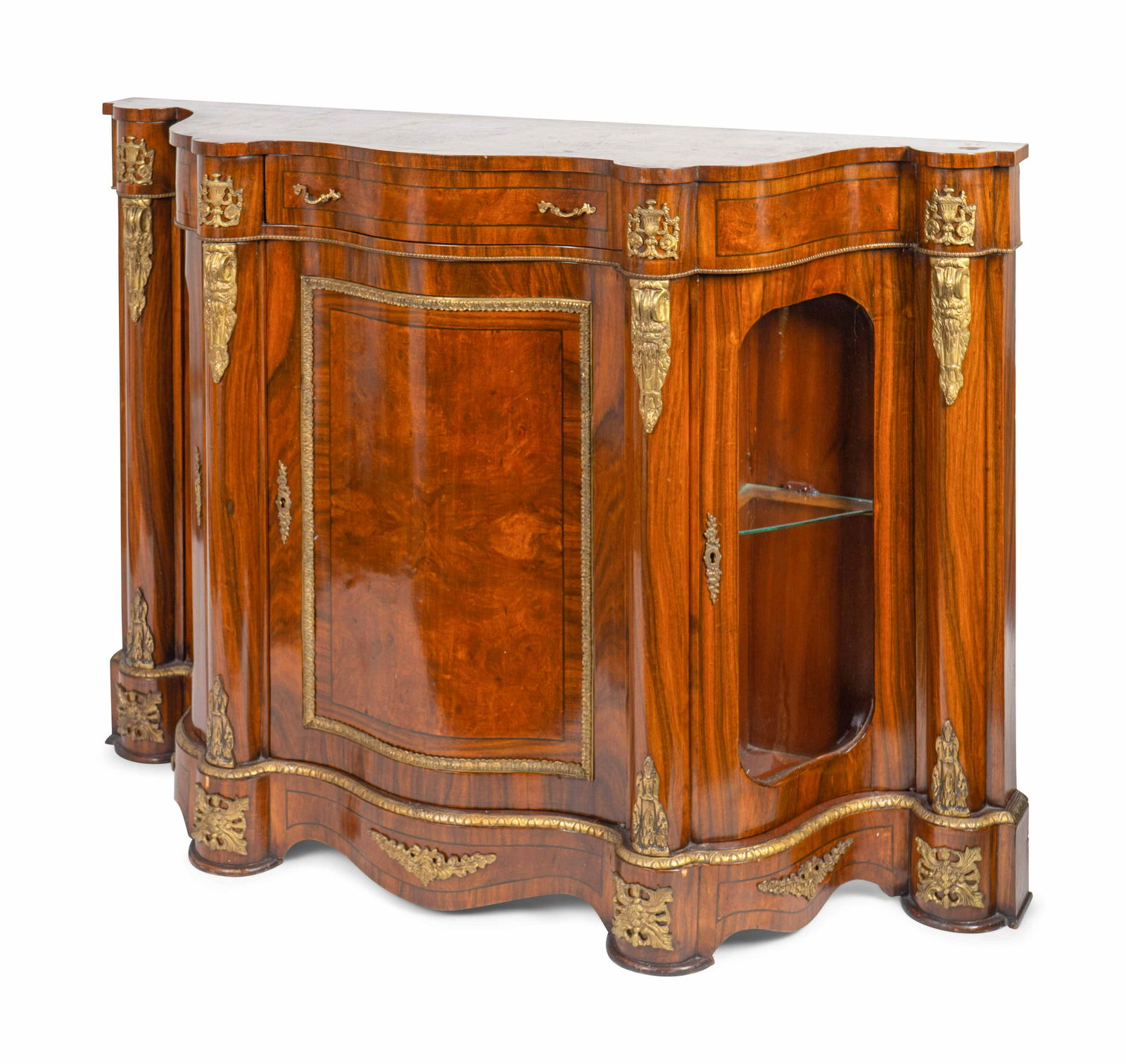 A Victorian Walnut Credenza Height 40 x length 54 x (1 of 1)