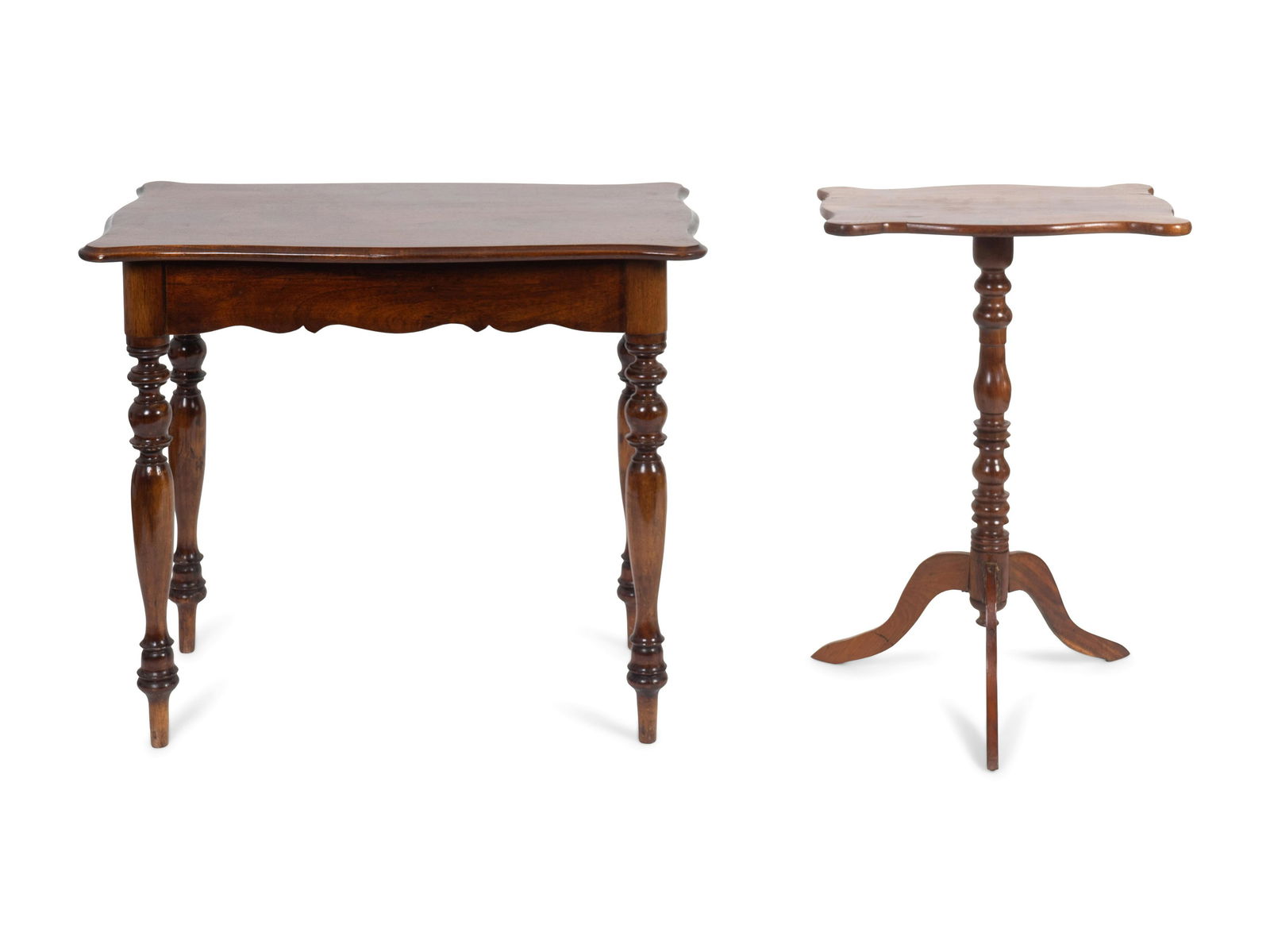 Two British Colonial Mahogany Side Tables Height (1 of 1)