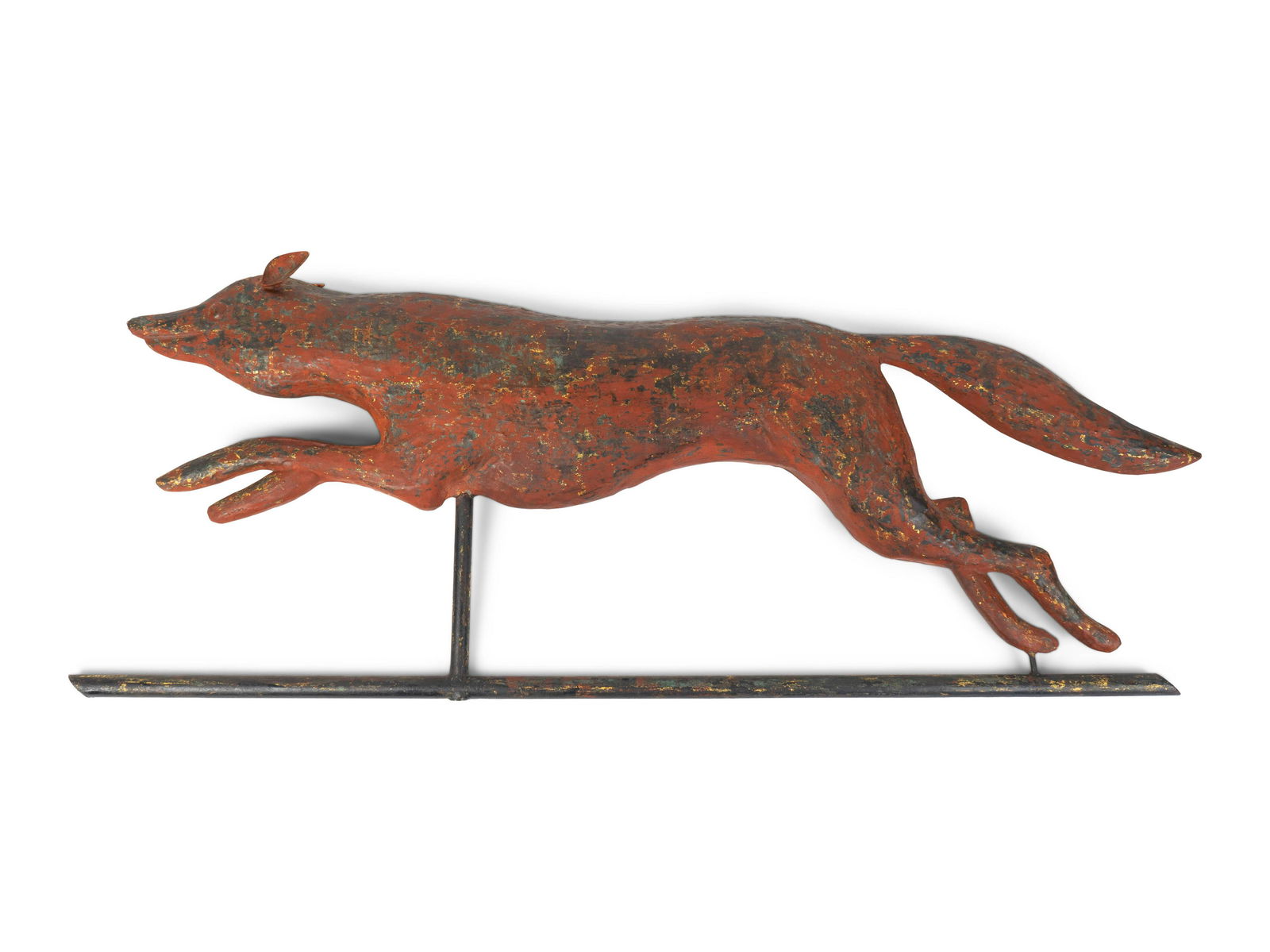 A Nantucket Painted Metal Fox Weathervane Height 12 3/8 (1 of 1)