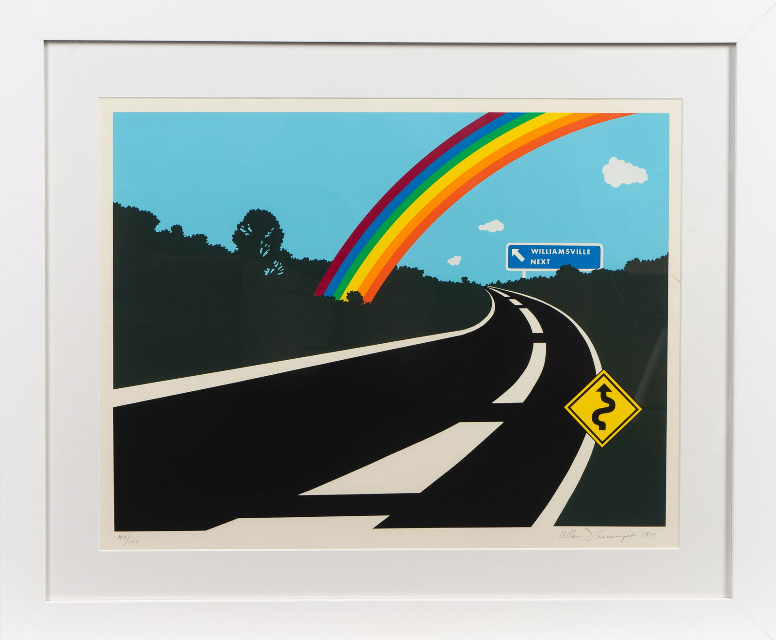Alan D'Archangelo (American, 1930-1998) Rainbow Highway (1 of 2)