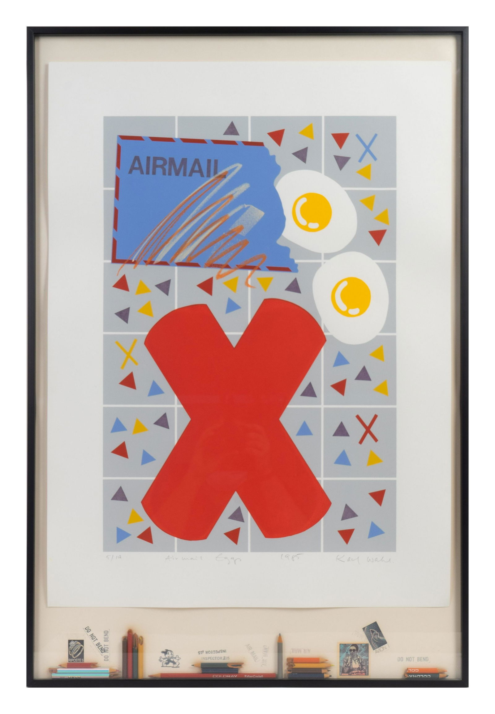 Kurt Wahl, Jr. (German, 20th Century) Airmail Eggs (1 of 2)