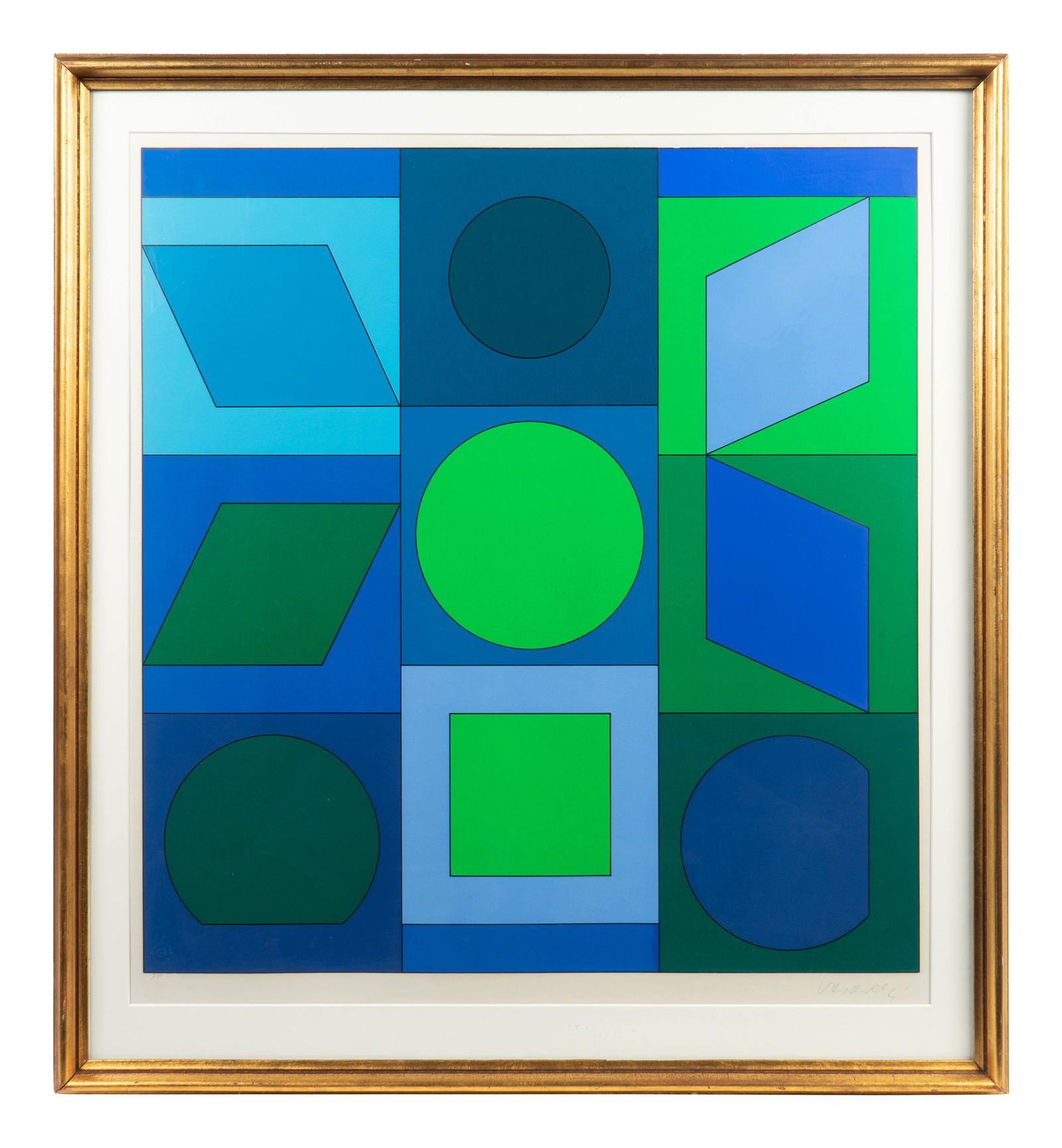 Victor Vasarely (French/Hungarian, 1906-1997) Untitled (1 of 2)
