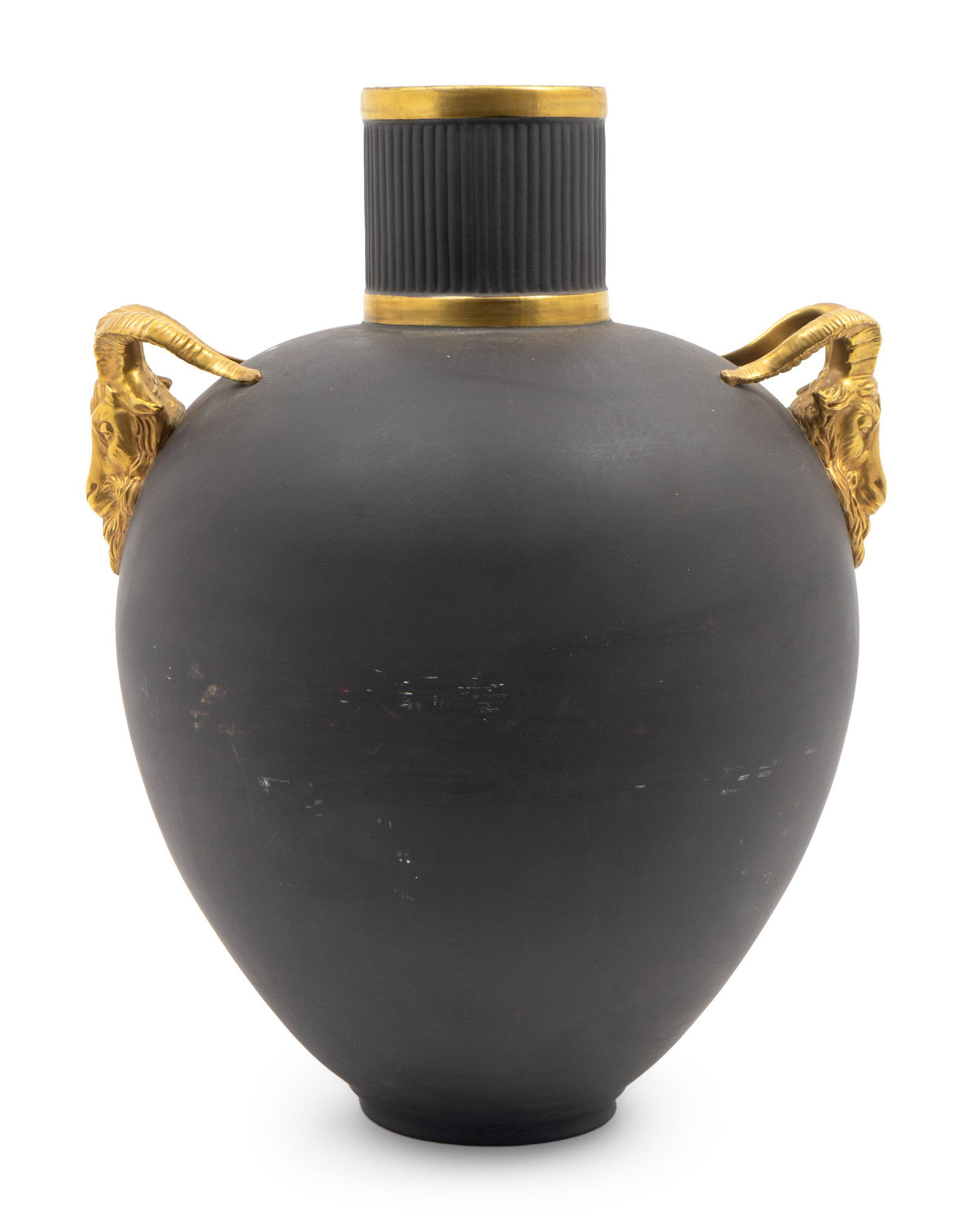 A Dior Two-Handled Ceramic Vase Height 16 x diameter 11 (1 of 2)