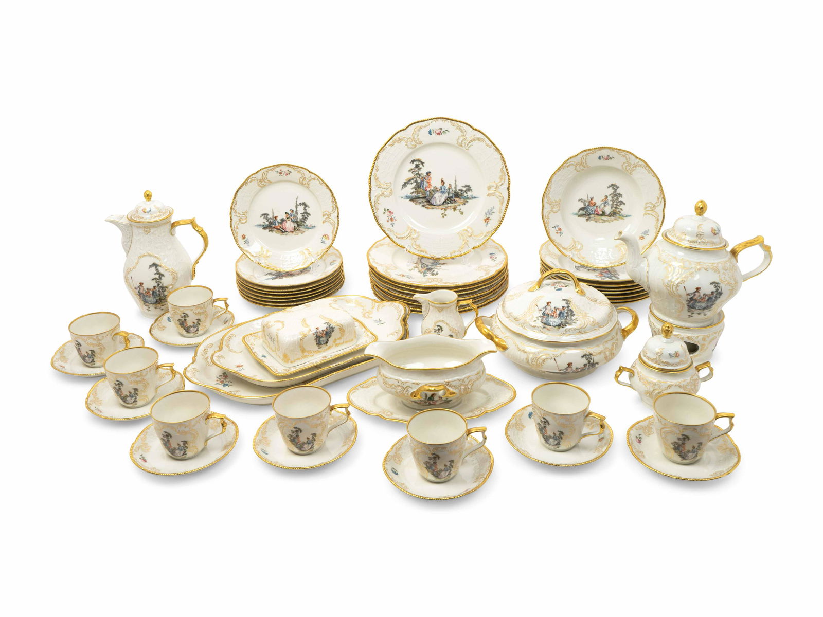 A Rosenthal Porcelain Part Dinner Service Dinner plate (1 of 2)