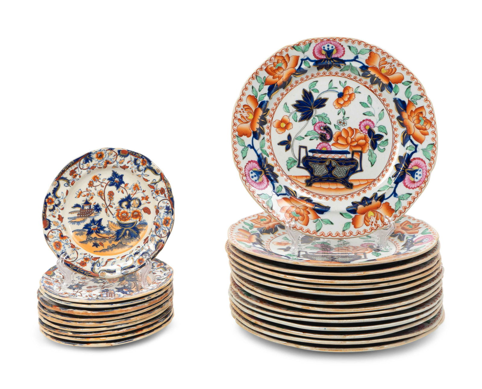 A Set of Fourteen Mason's Ironstone Dinner Plates and (1 of 3)