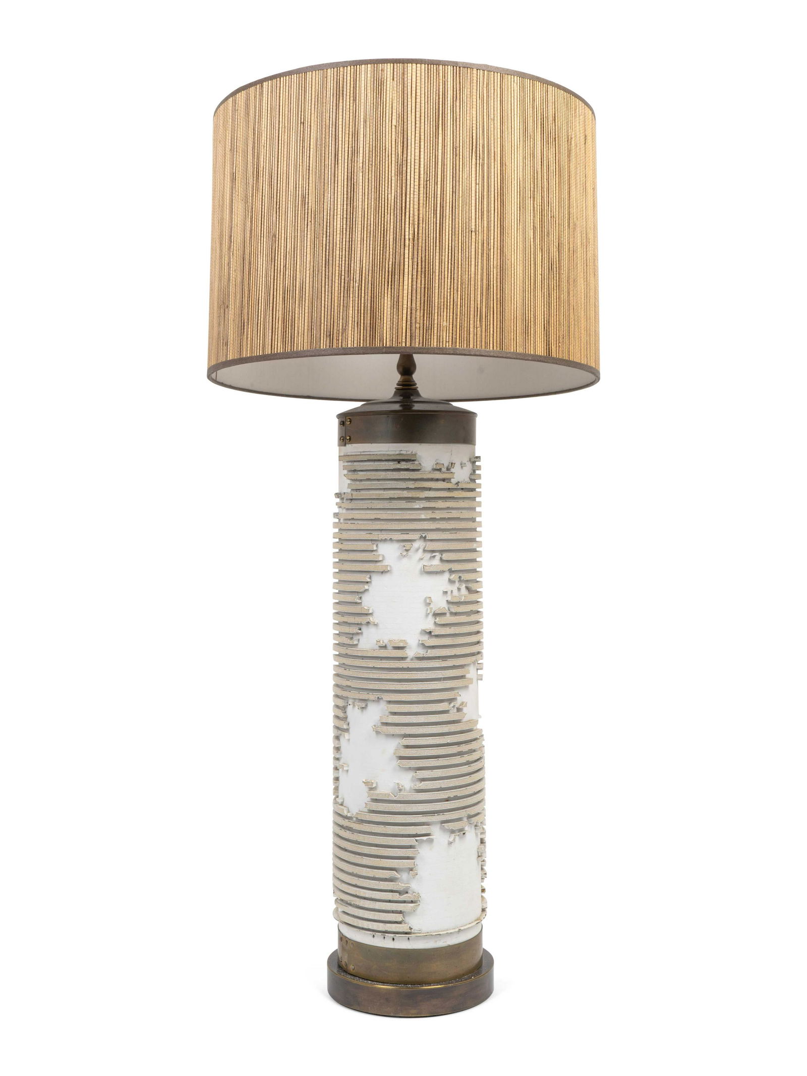 A Contemporary Ceramic and Brass Table Lamp (1 of 1)