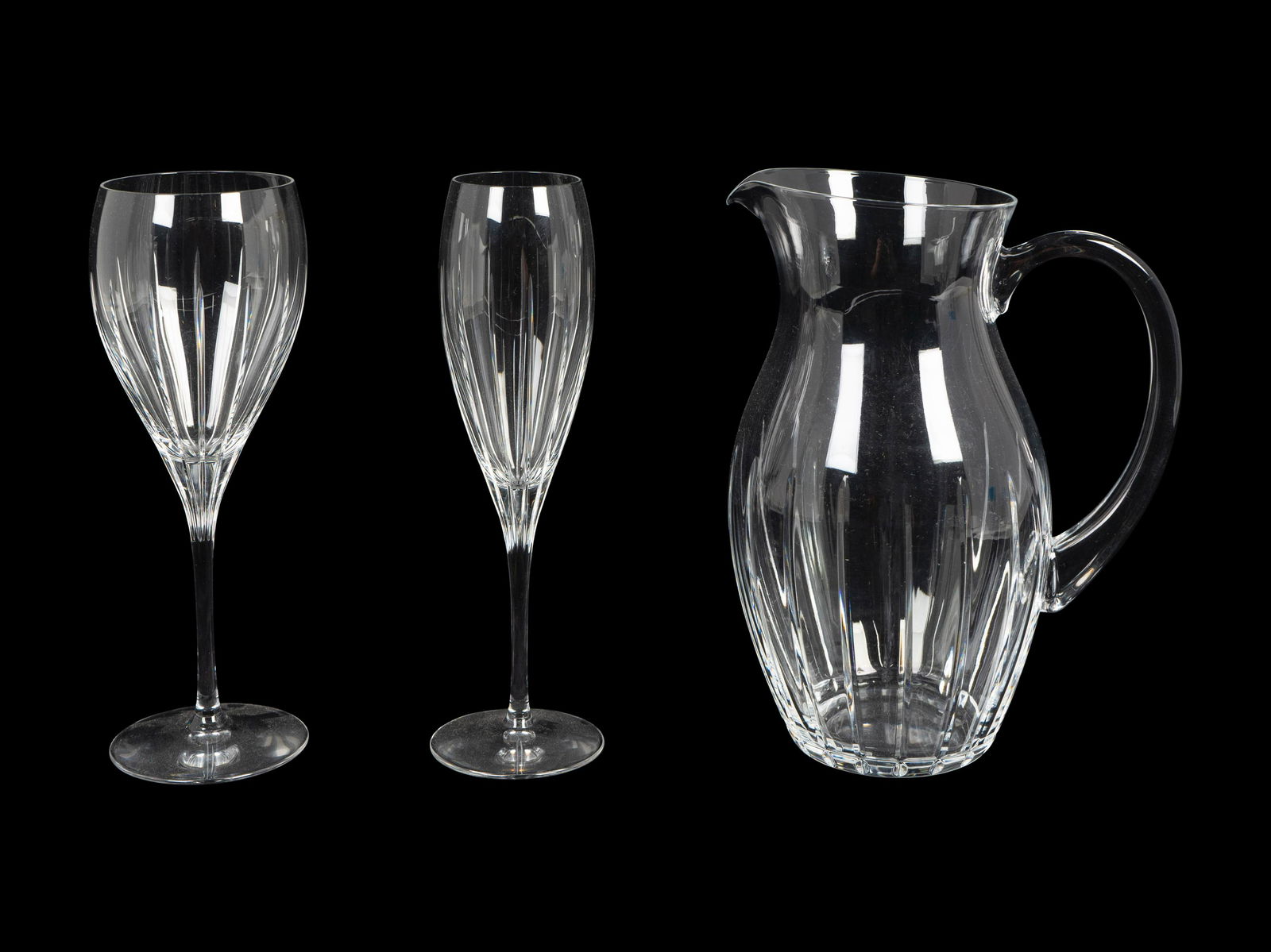 A Christofle Glass Part Stemware Service Height of (1 of 1)
