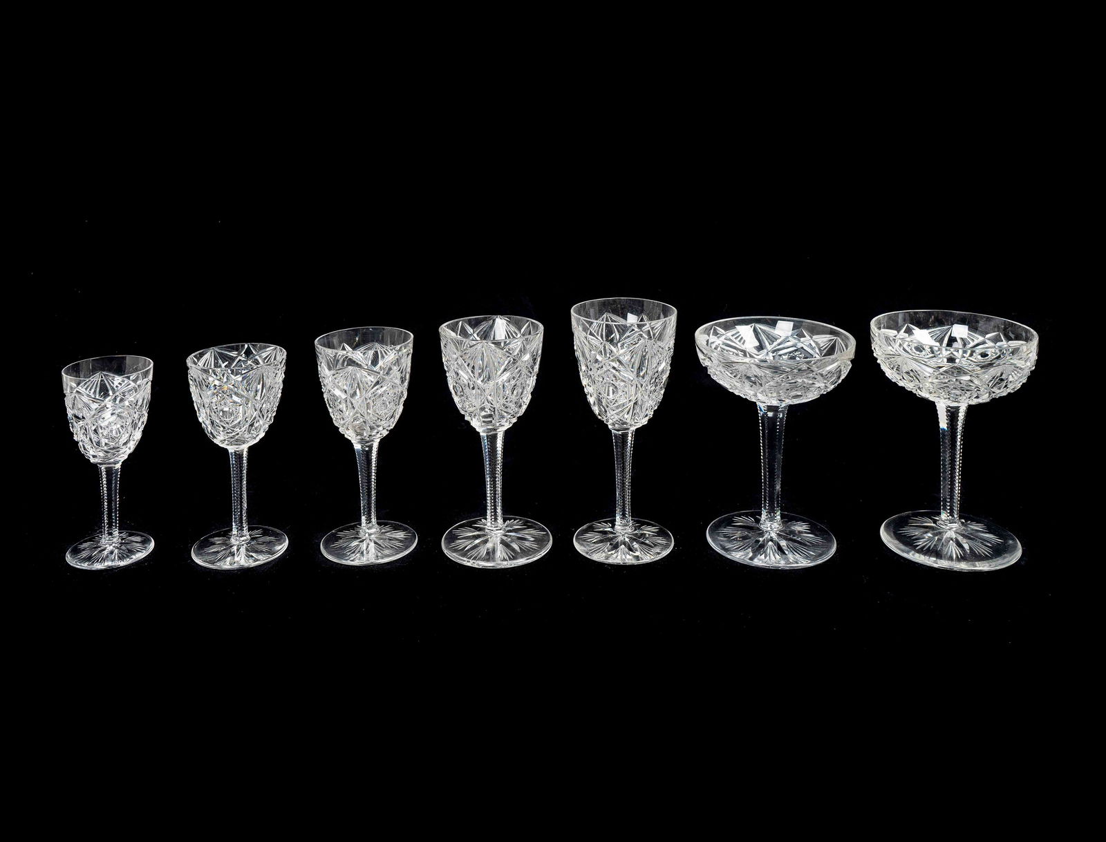 A Baccarat Cut-Glass Part Stemware Service in the Lagny (1 of 1)
