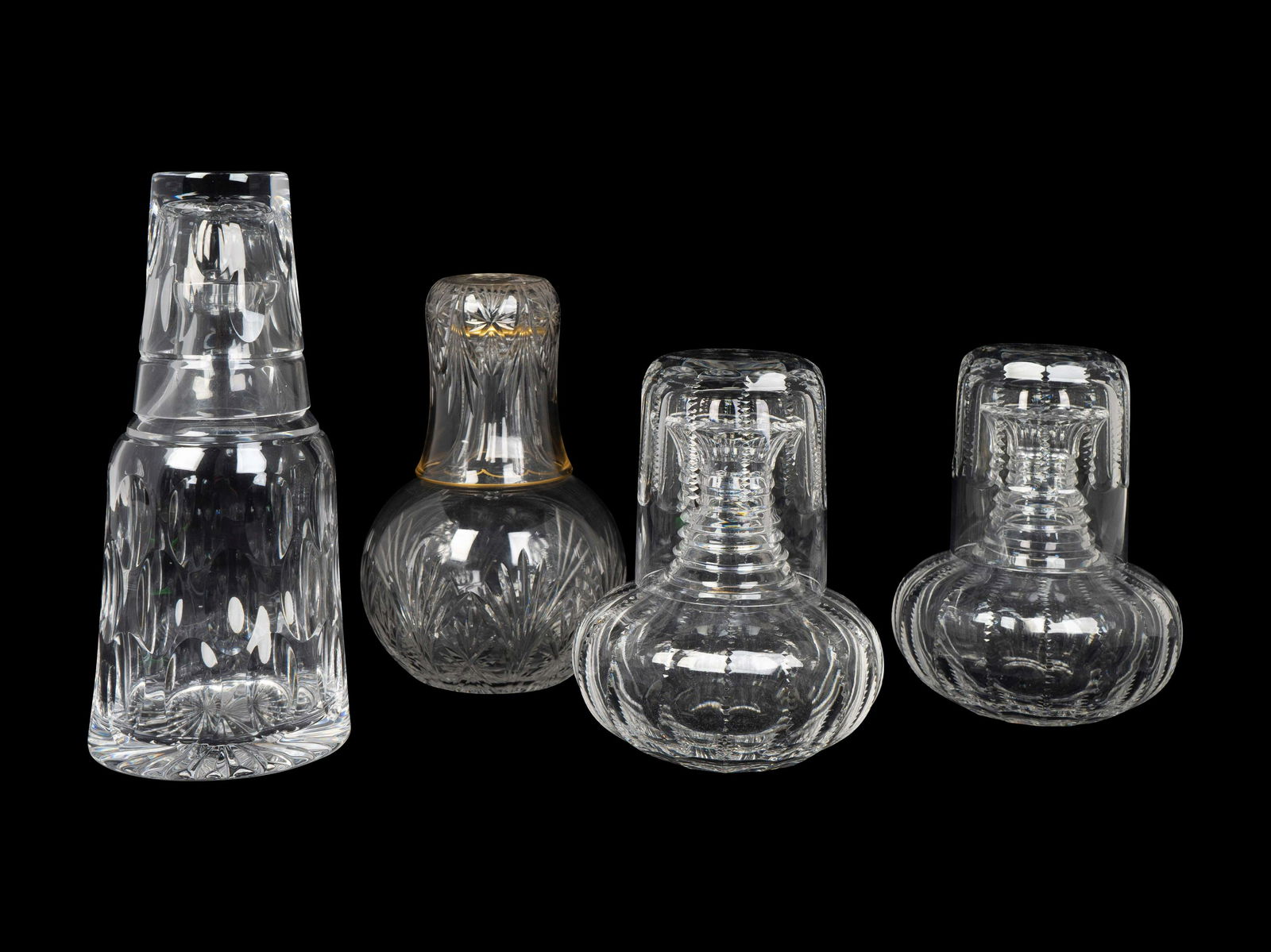 Three William Yeoward Glass Bedside Waterstands and (1 of 1)