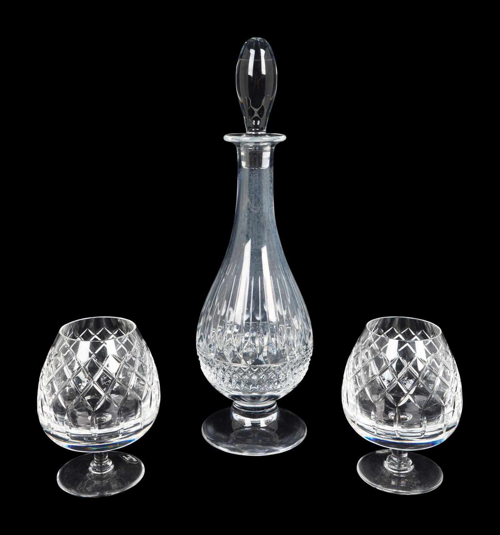 Two Cartier Cut Glass Brandy Snifters and a French Cut (1 of 1)