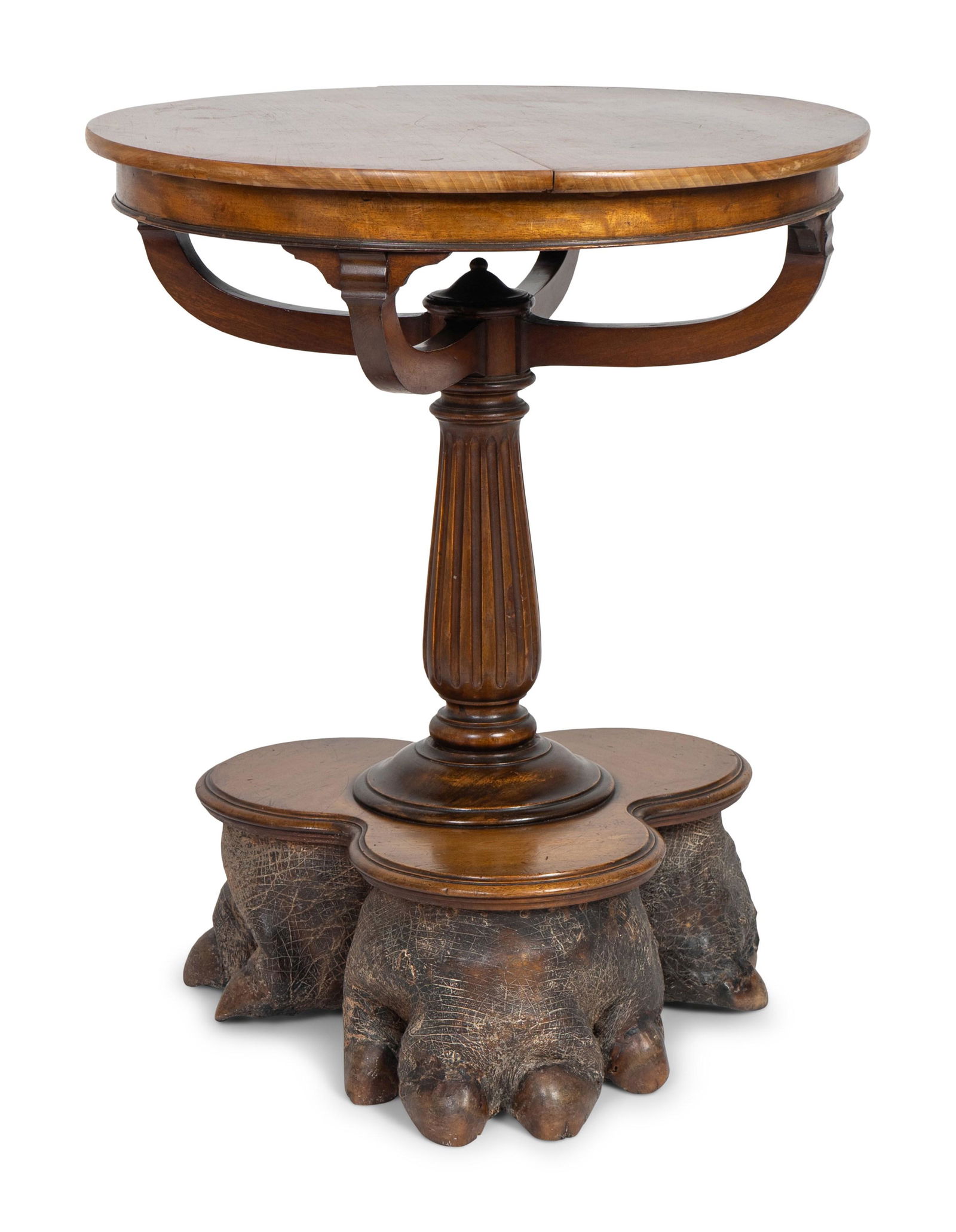 A British Colonial Mahogany Table with Taxidermy (1 of 1)