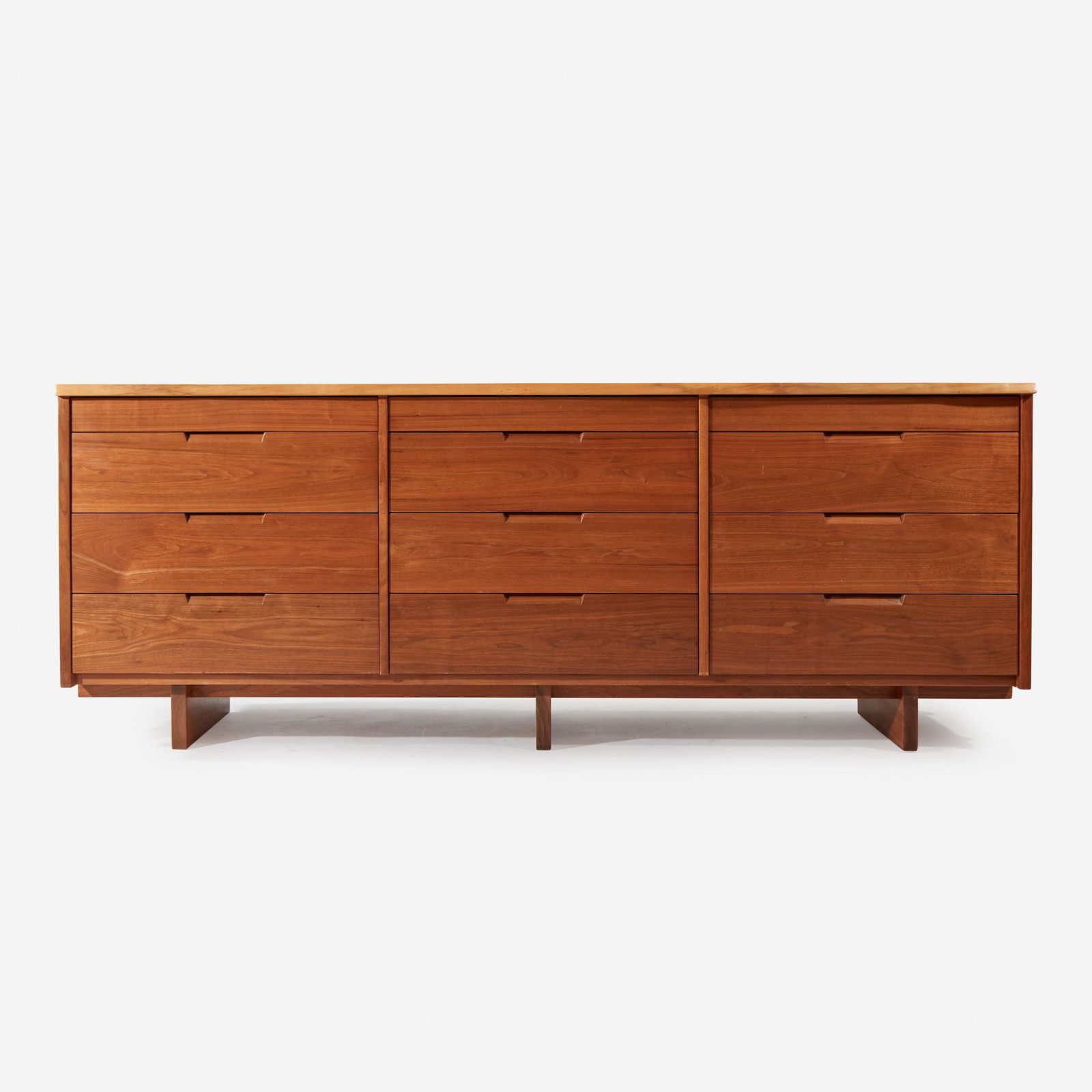 George Nakashima (American, 1905-1990), Triple Chest of (1 of 2)
