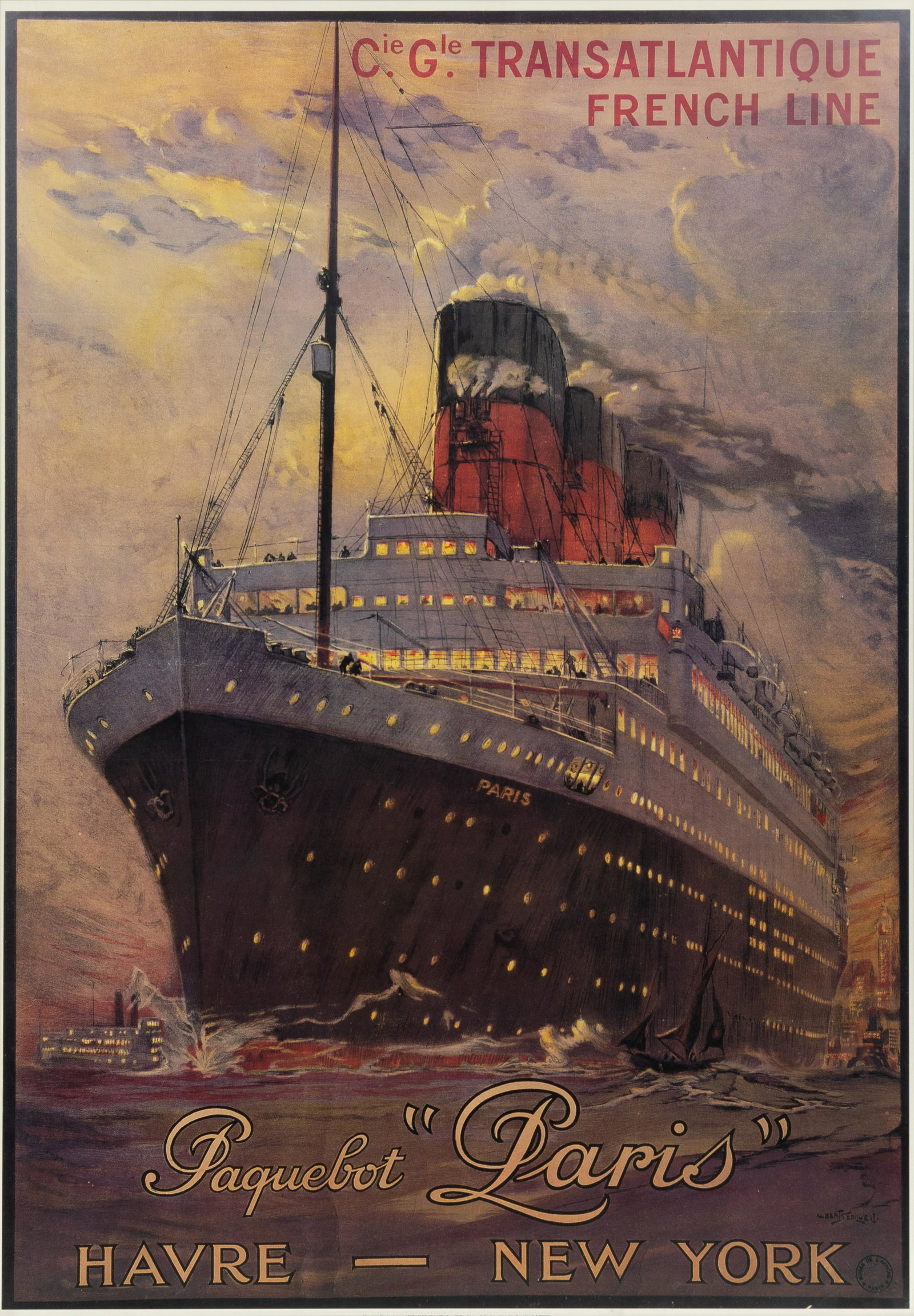 A French Ocean Liner Print (1 of 2)