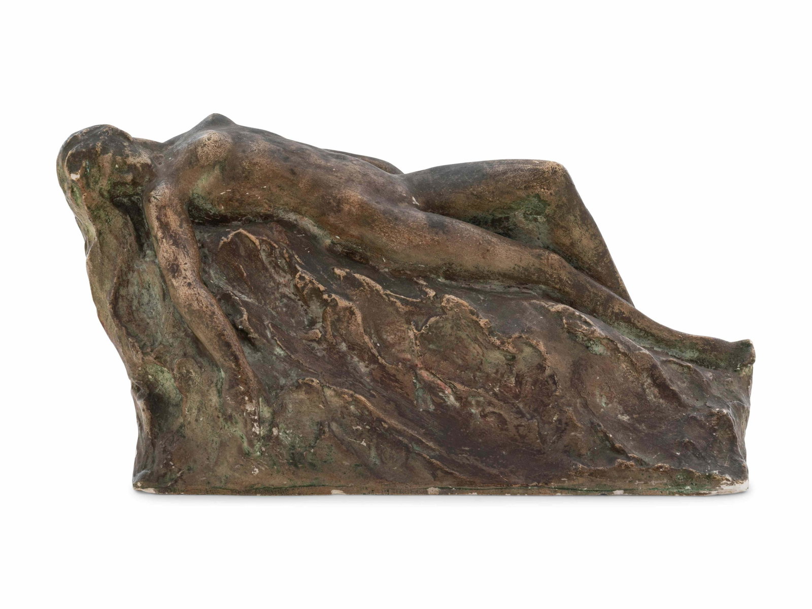 Gertrude Farquharson (Kanno) Boyle (American,: Gertrude Farquharson (Kanno) Boyle (American, 1878-1937) Reclining Female Nude, 1922 terra cotta signed Gertrude Boyle and dated Height 4 1/2 x length 9 x width 3 1/2 inches. Property Sold to Benefit 