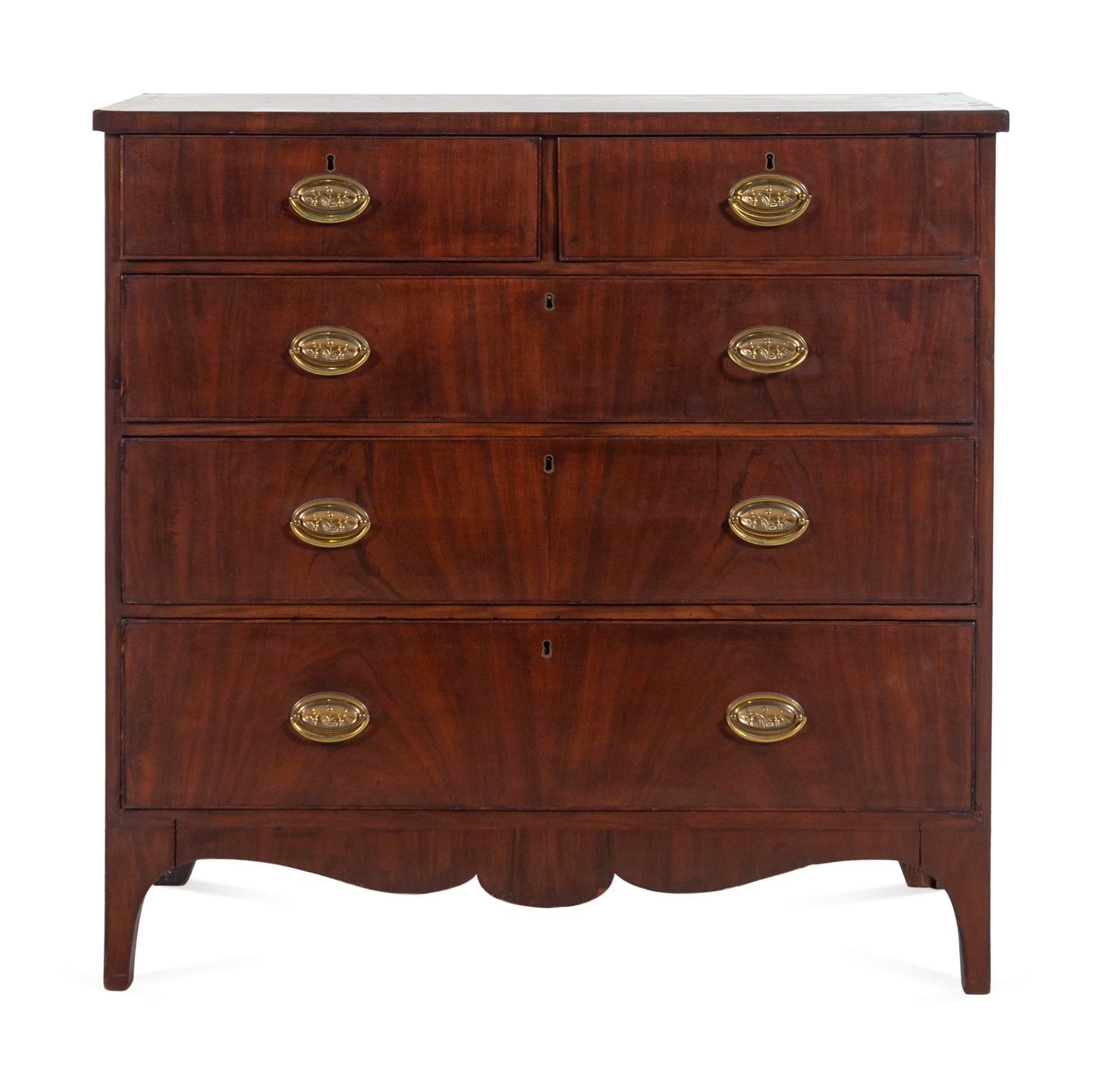An American Federal Mahogany Chest of Drawers (1 of 2)
