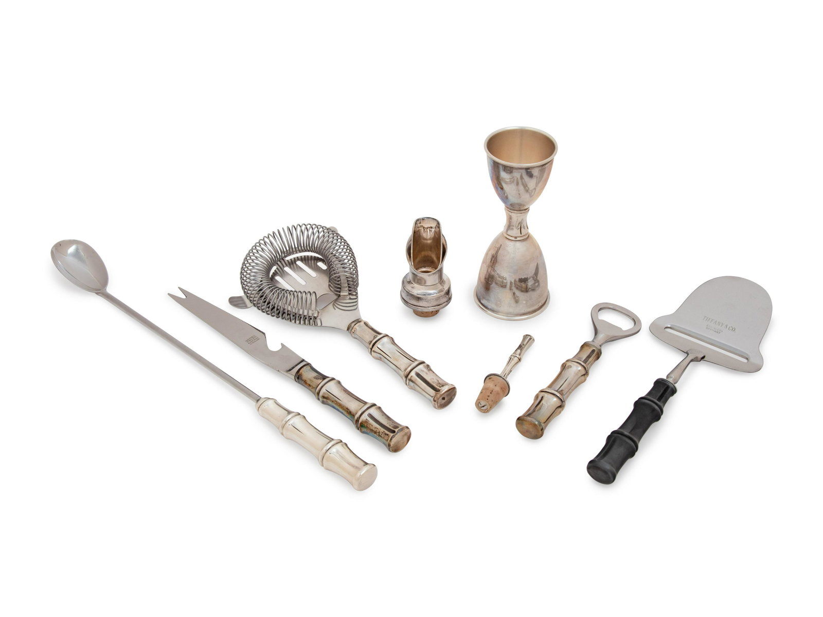 A Group of Seven Tiffany & Co. Bamboo Pattern Bar (1 of 3)