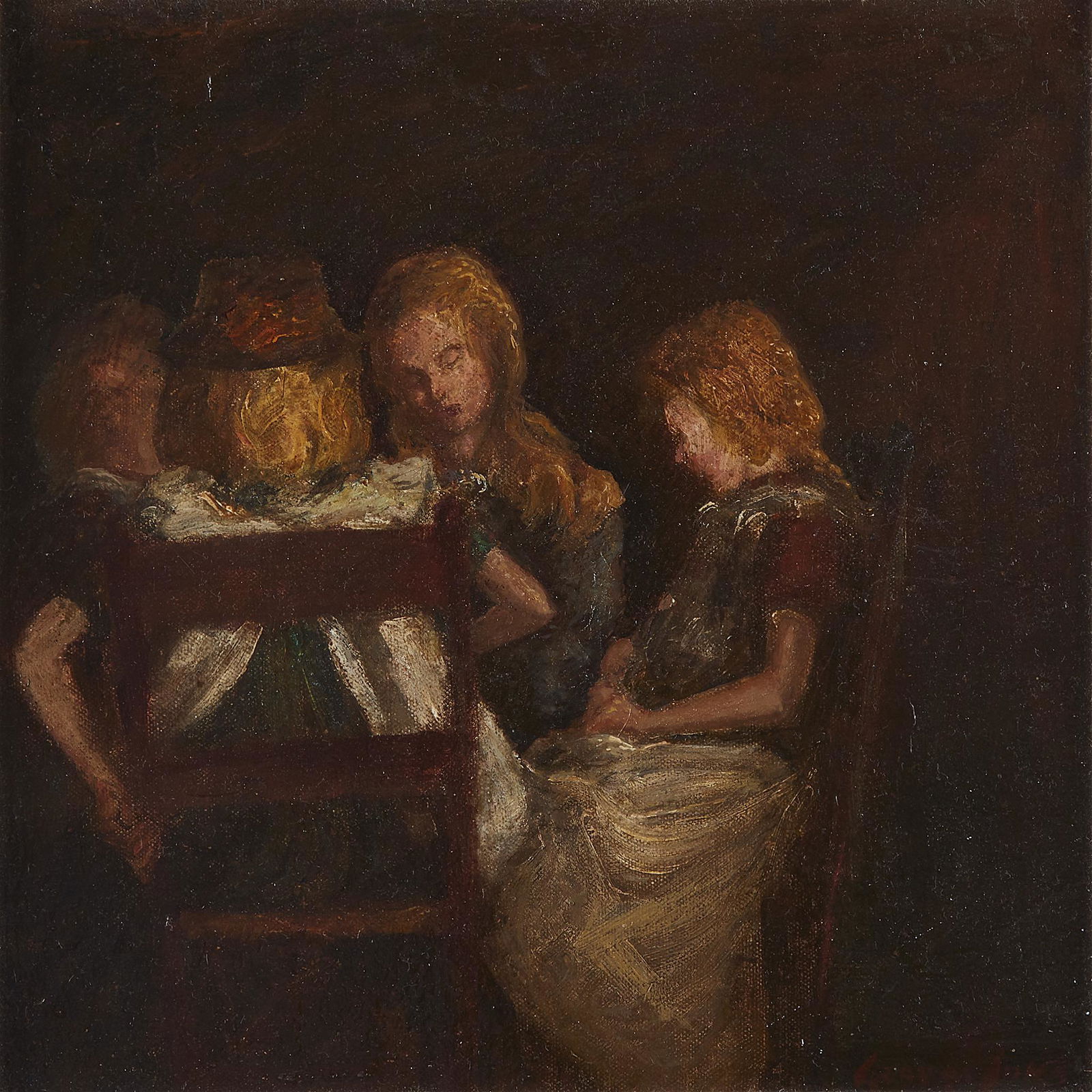 George Benjamin Luks (American, 1867–1933), , At the (1 of 1)