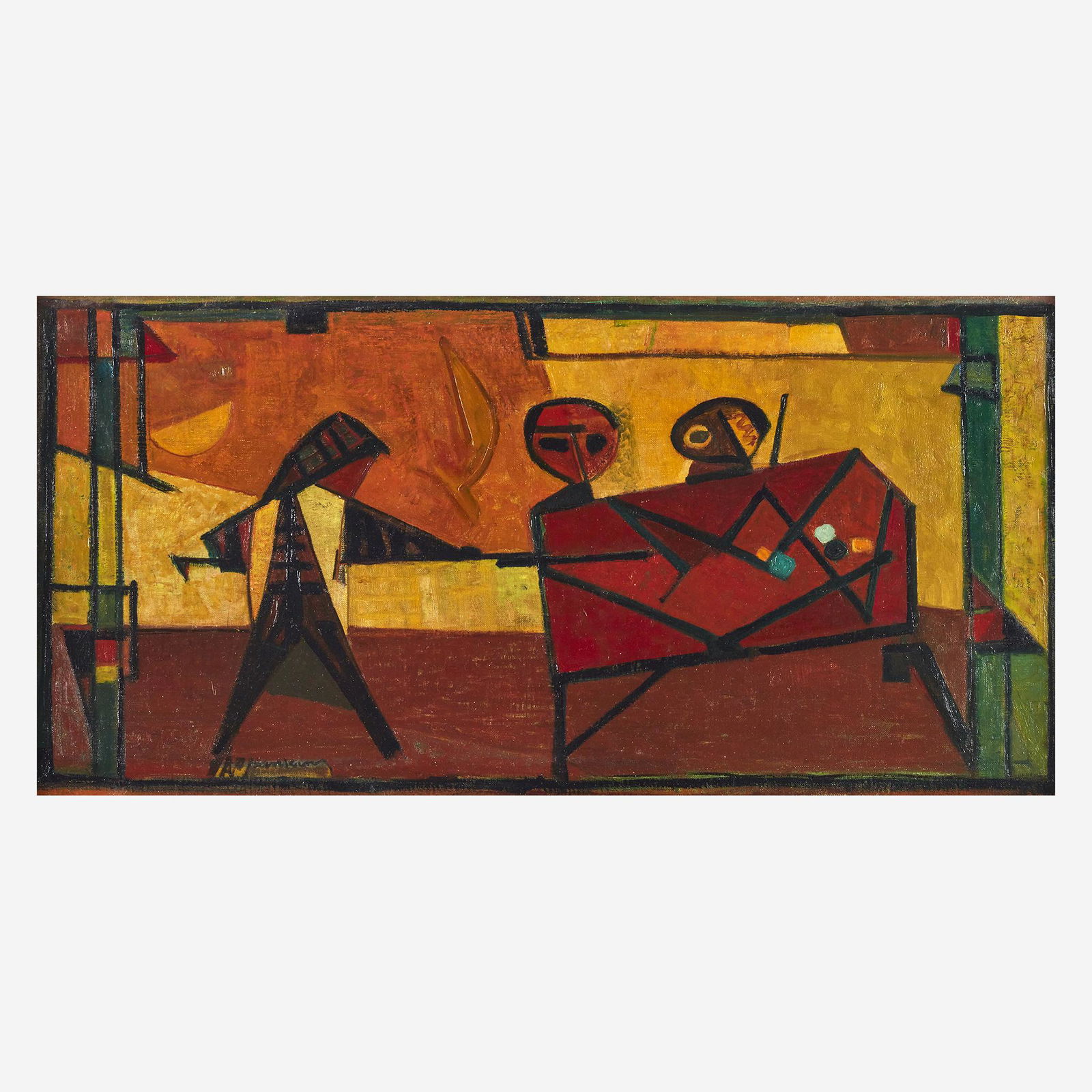 Abraham P. Hankins (American, 1903–1963), , Billiards (1 of 1)