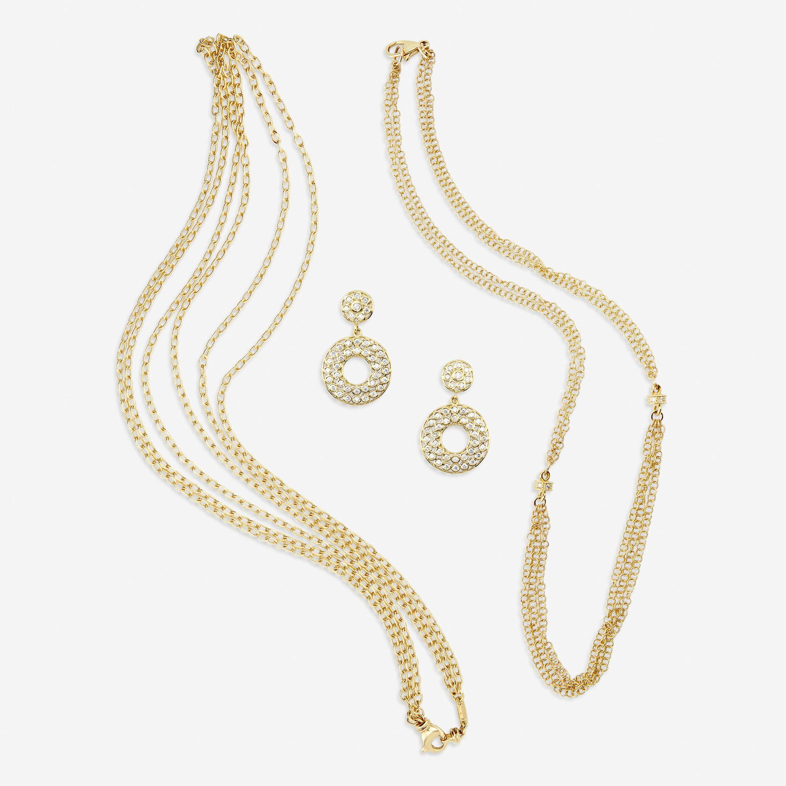 A collection of eighteen karat gold and diamond (1 of 1)