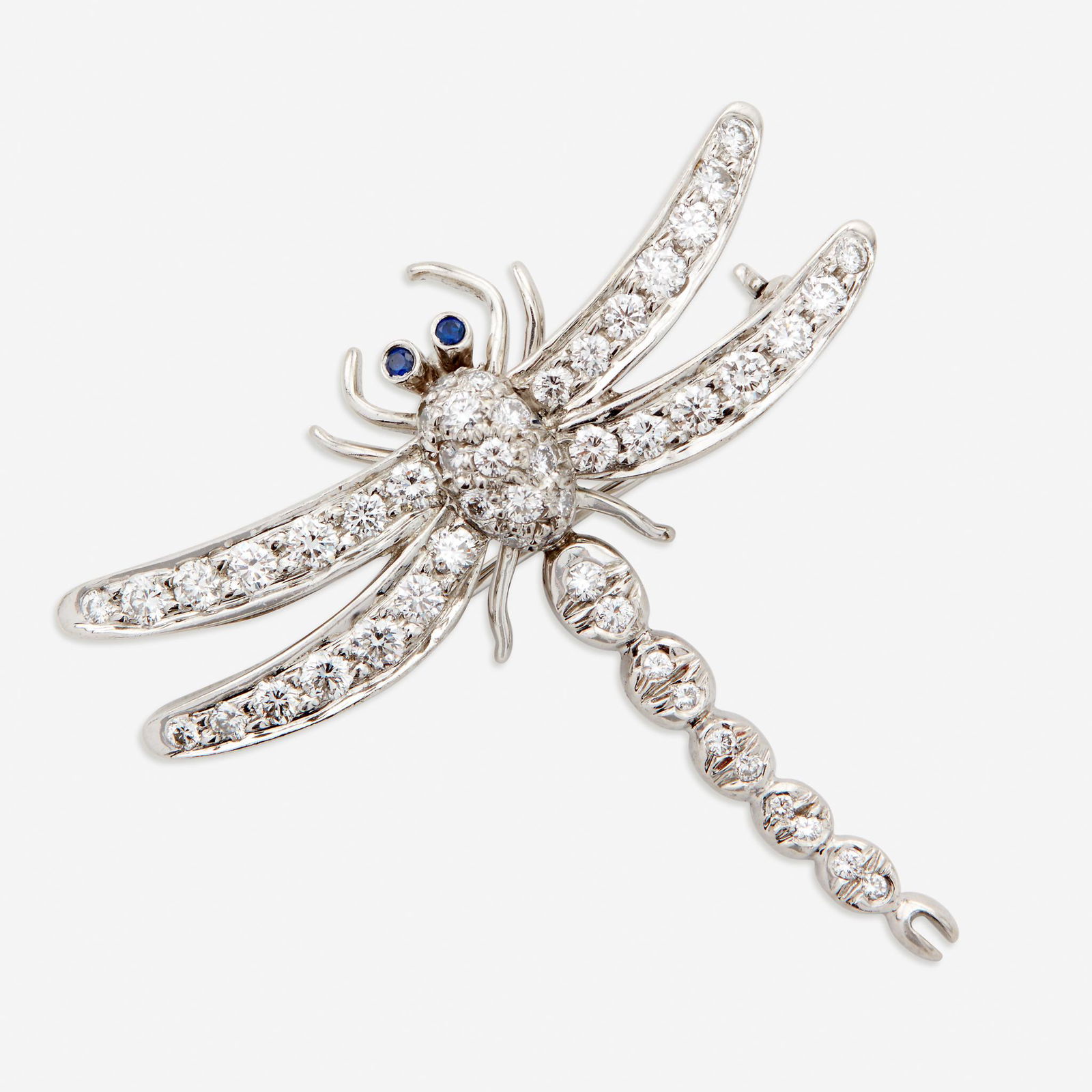 A diamond and platinum pendant brooch, Tiffany & Co., (1 of 1)