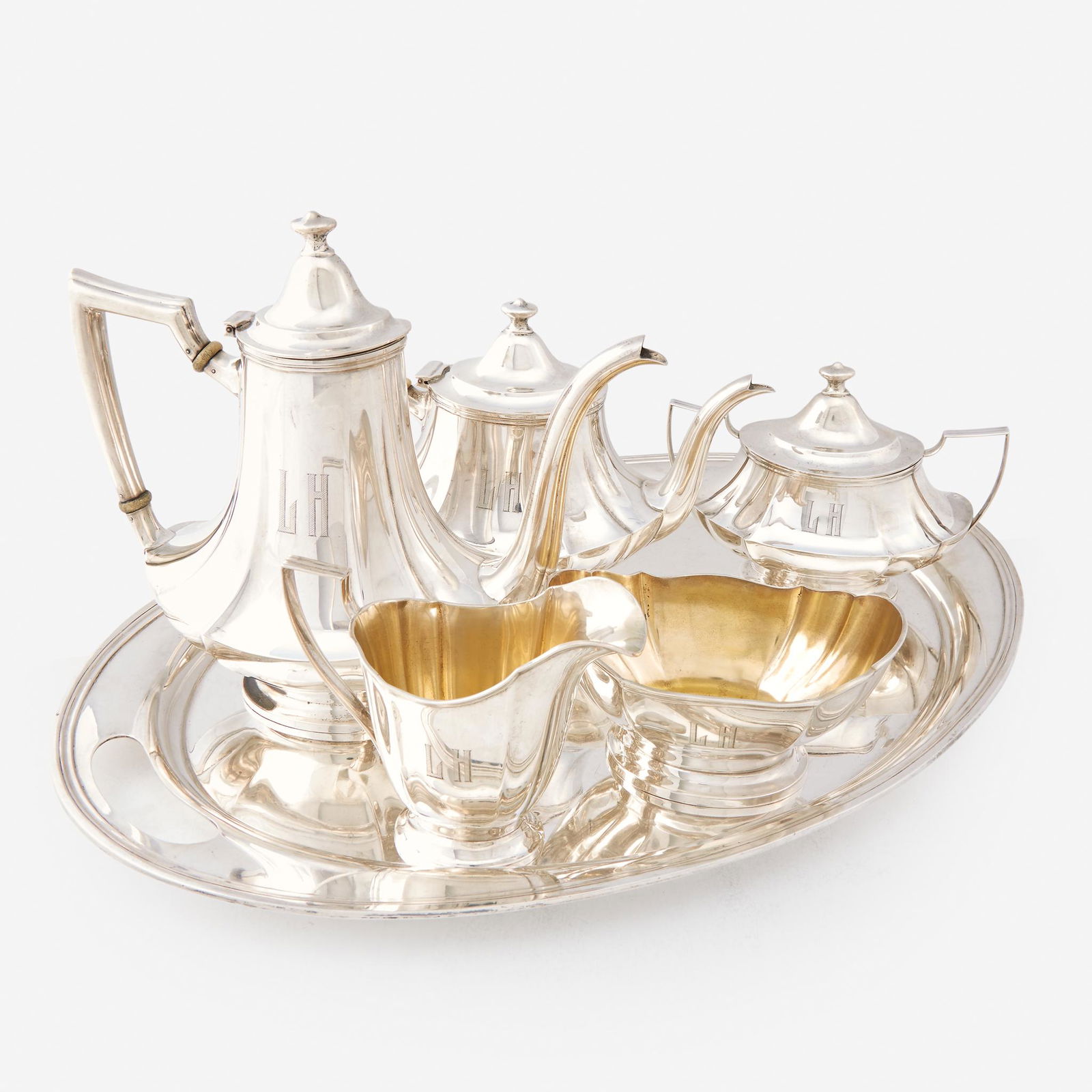An American sterling silver six-piece tea and coffee (1 of 1)