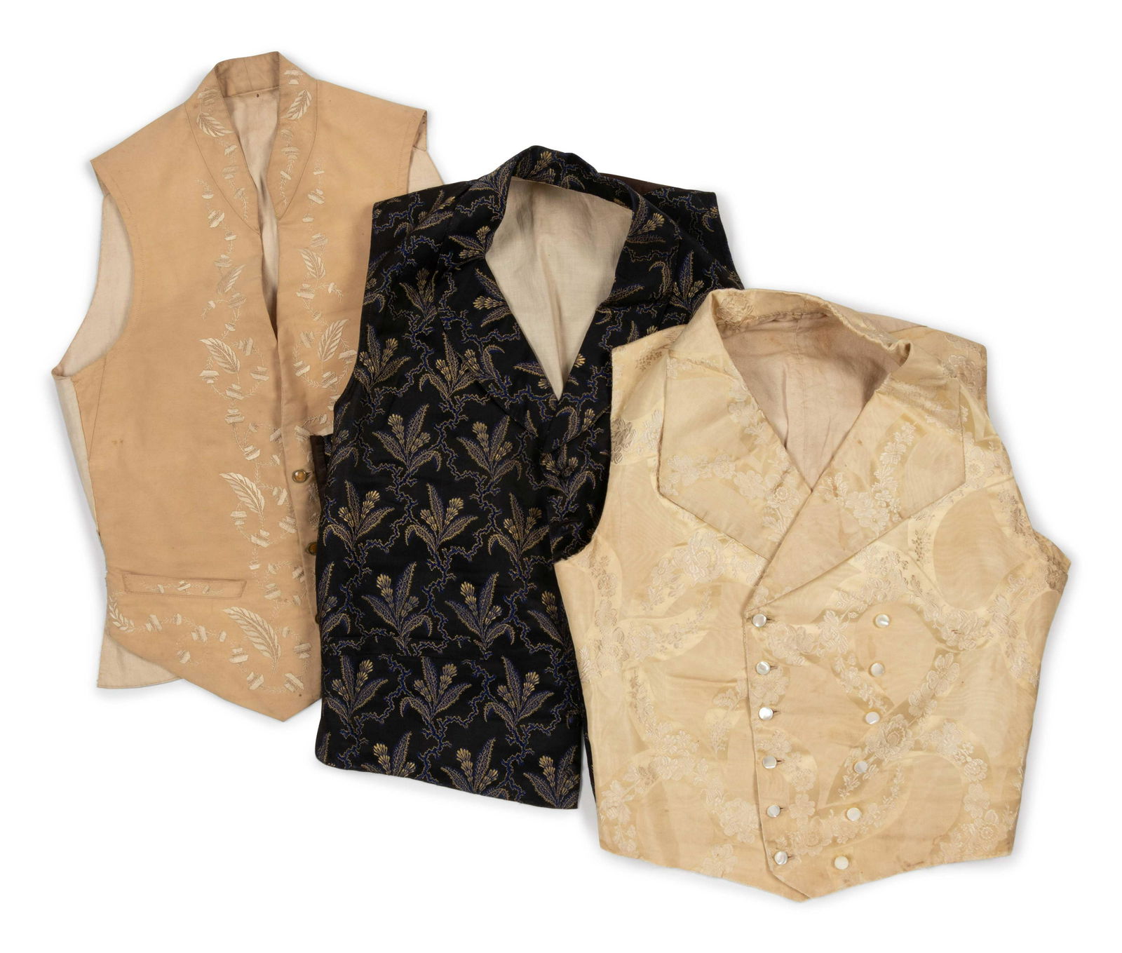 Three Men's 19th Century Waistcoats/Vests (1 of 16)