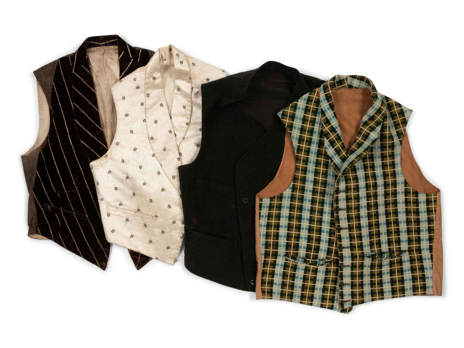 Four Men's 19th Century Waistcoats/Vests (1 of 18)