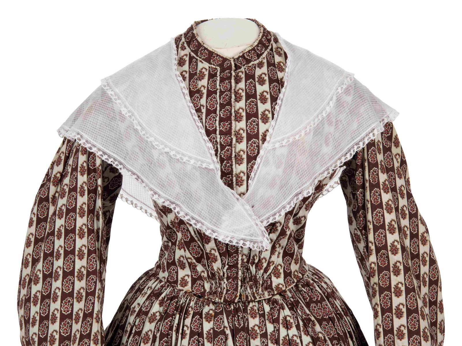 Collection of Four Sleeves, One Shawl, and One Dickey, (1 of 10)