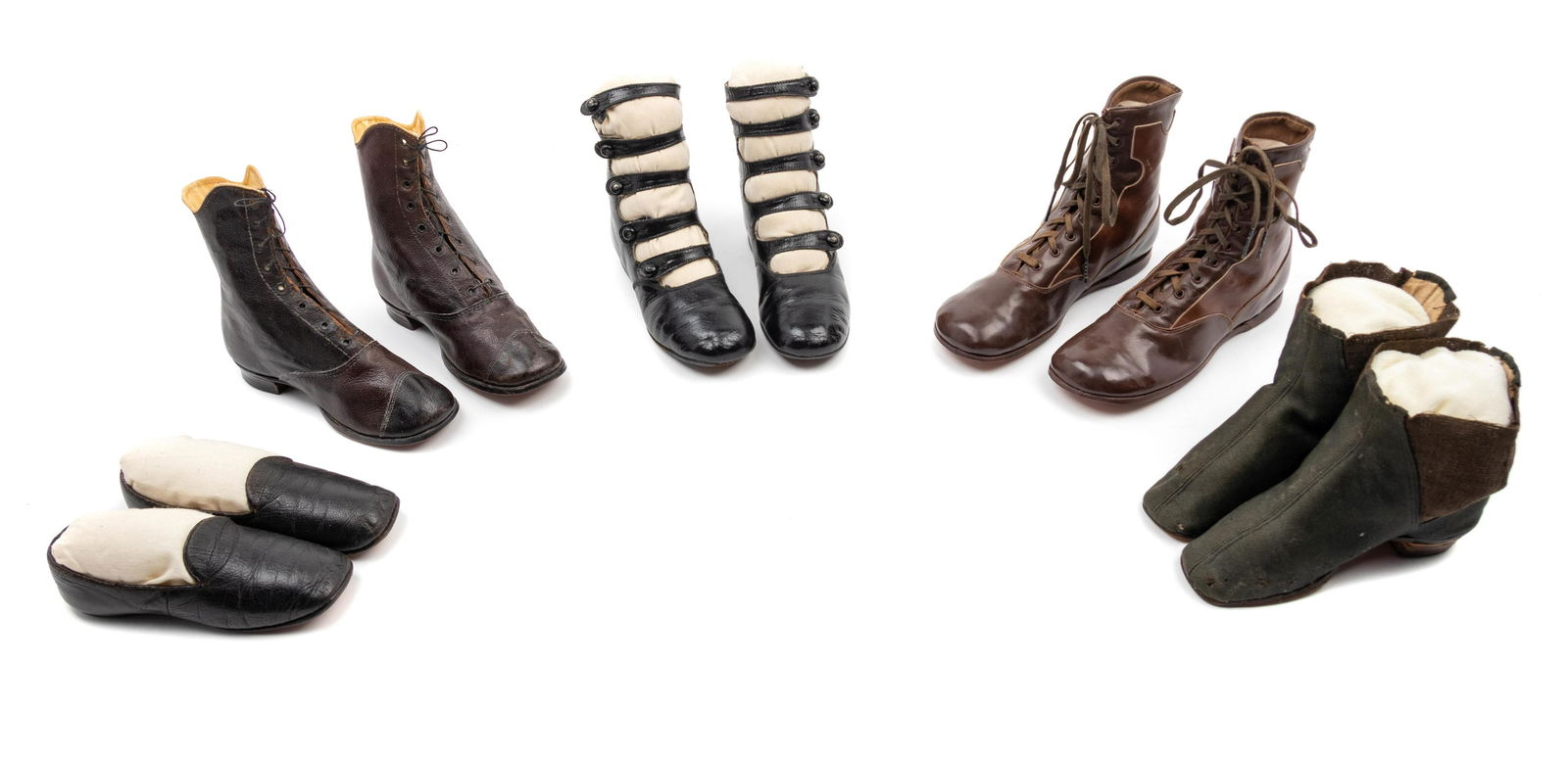 Collection of Five Pairs of Children's Shoes (1 of 9)