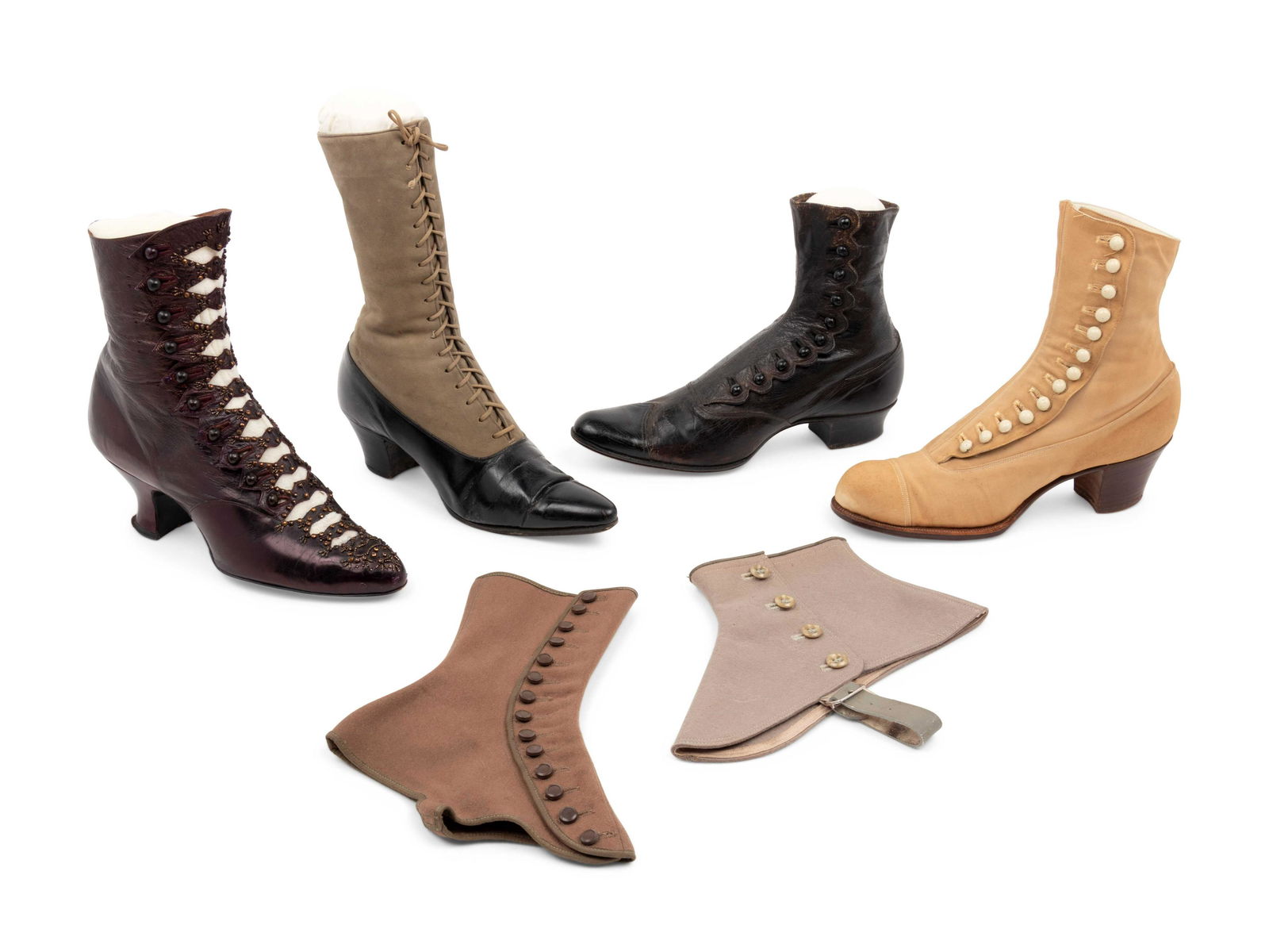 Collection of Footwear; Four Pairs of Boots, Two Pairs (1 of 14)