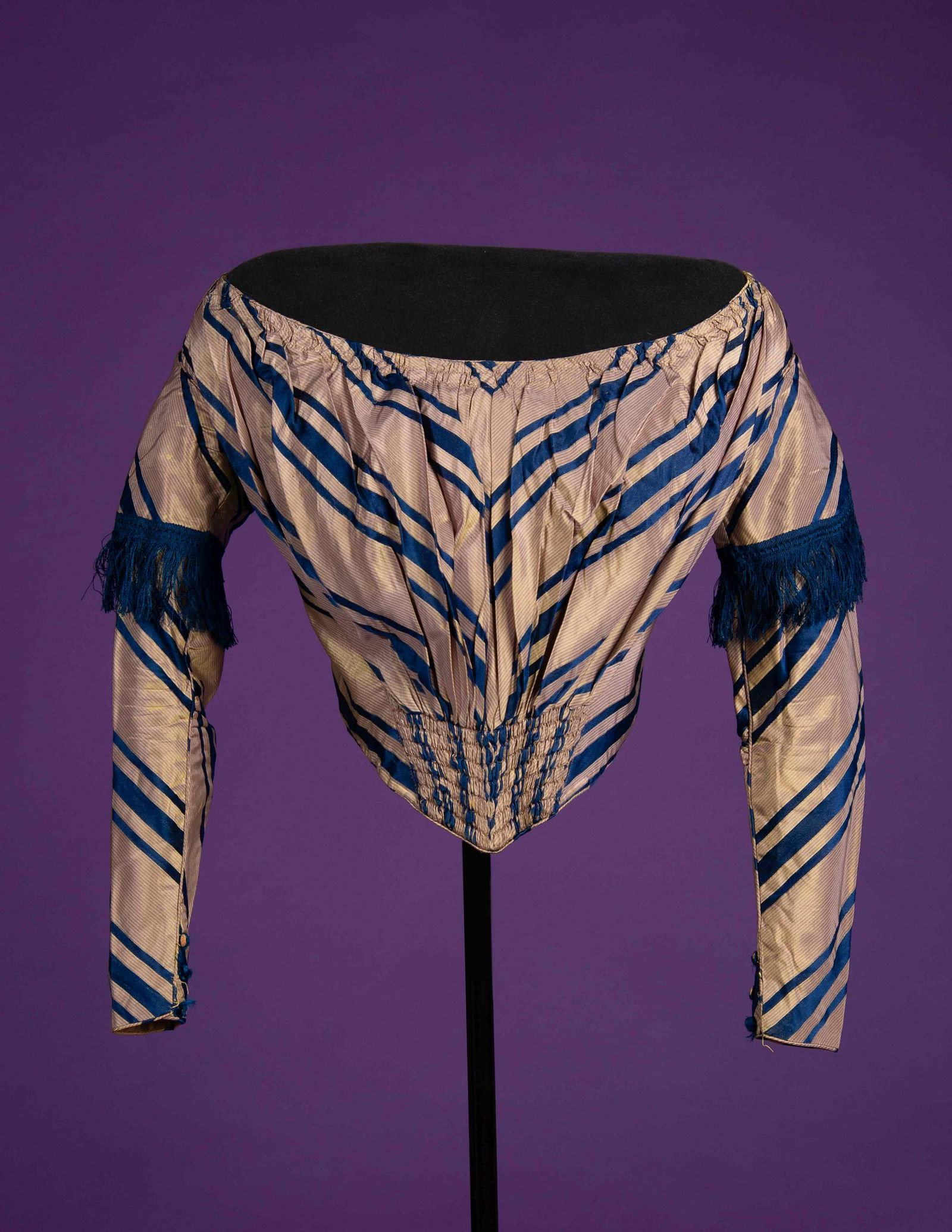 Two Silk Bodices with One Matching Capelet, 1840-60 (1 of 9)