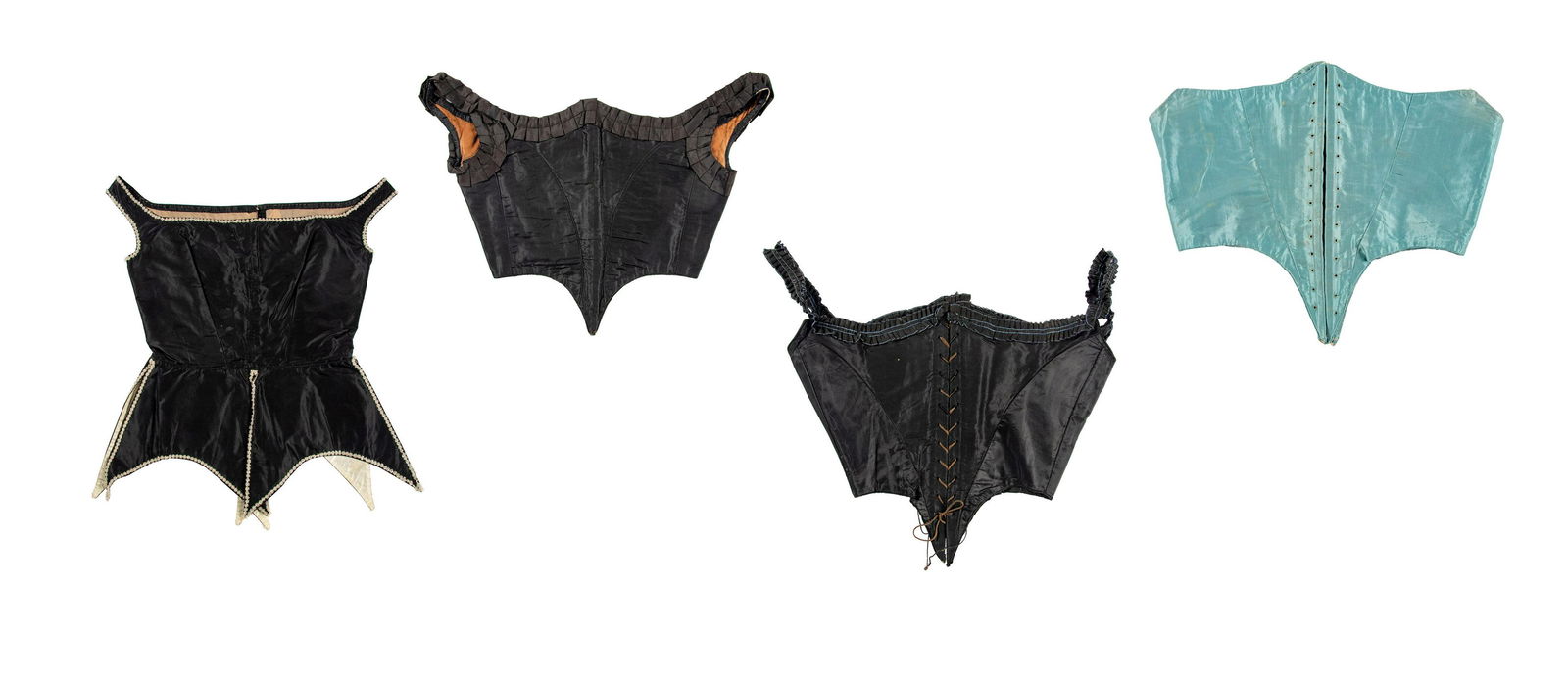 Four "Swiss Waist" Bodices and Corselets, 1860s (1 of 14)
