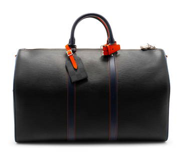 Louis Vuitton Gray and Red 2018 World Cup Limited Edition Keepall