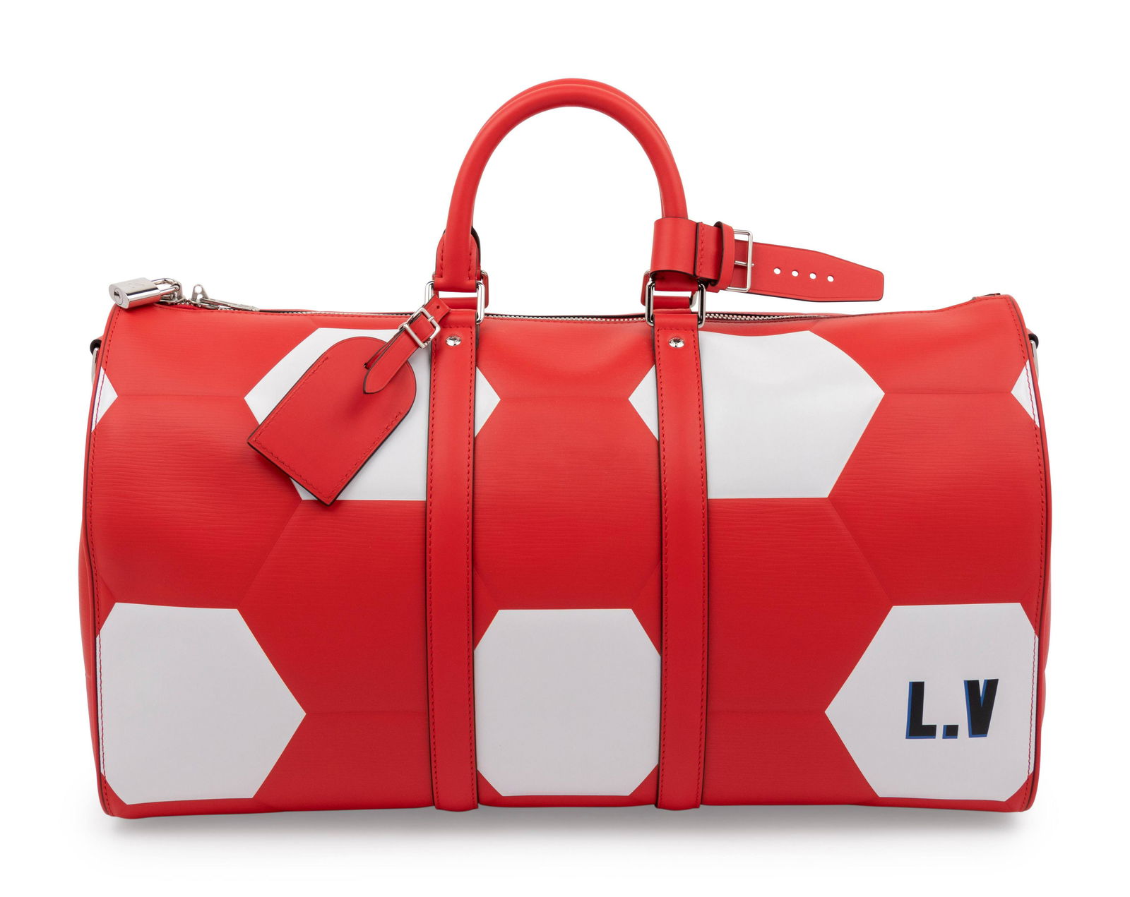 Louis Vuitton Keepall Bandouliere 50 in Red Epi (1 of 8)