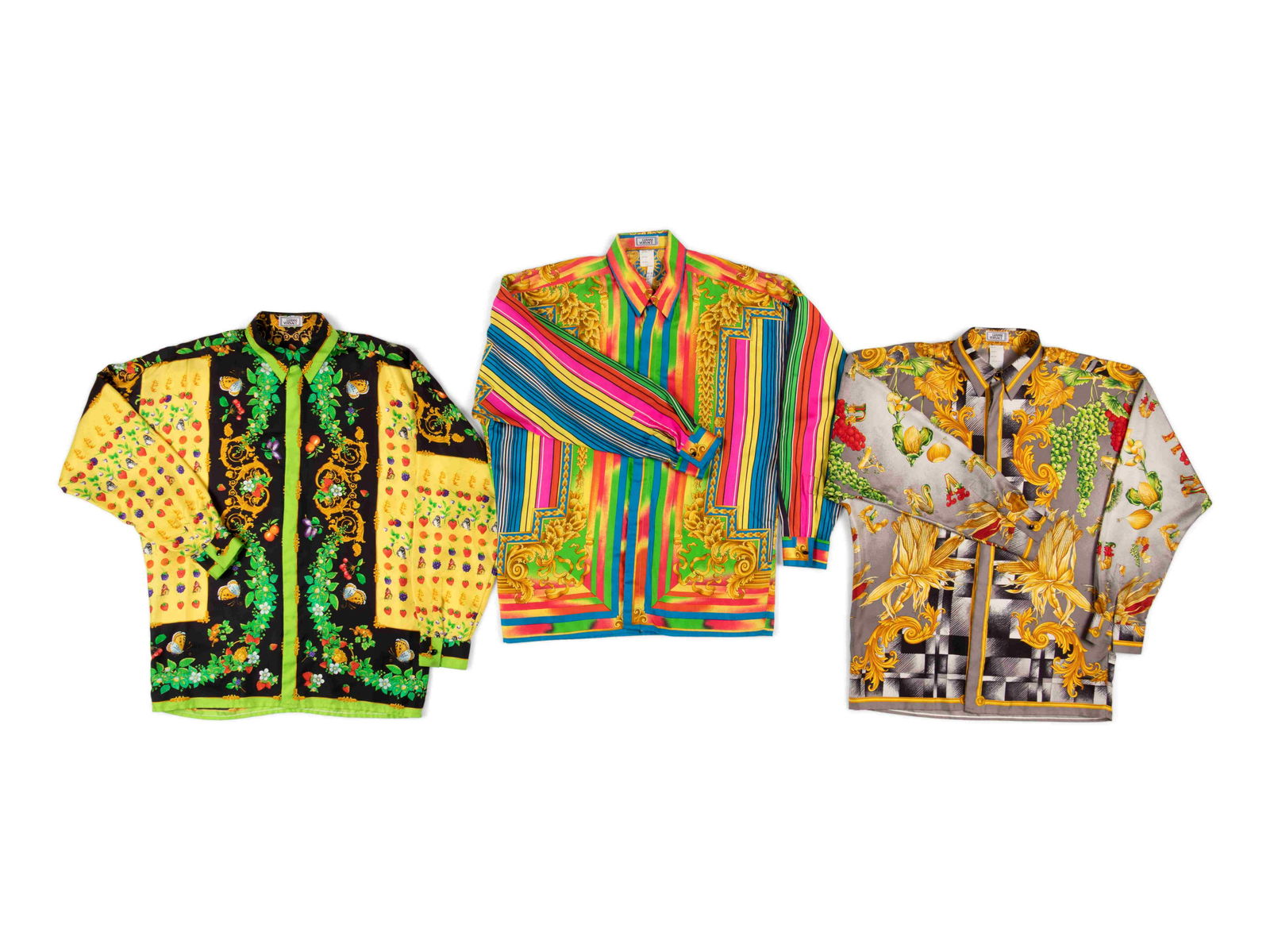 Three Versace Silk Shirts, 1990-2000s (1 of 8)