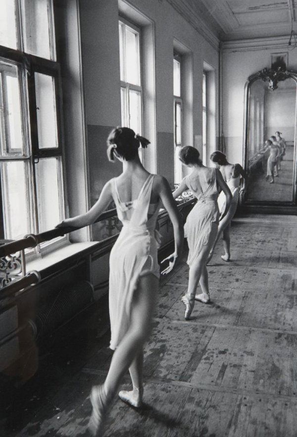 Cornell Capa, (American, 1918-2008), Bolshoi Ballet Sch: Cornell Capa (American, 1918-2008) Bolshoi Ballet School, Moscow-Vertical, 1958 gelatin silver print signed, titled and dated (label on reverse), signed in pencil (on the verso) 16 3/4 x 12 inches.