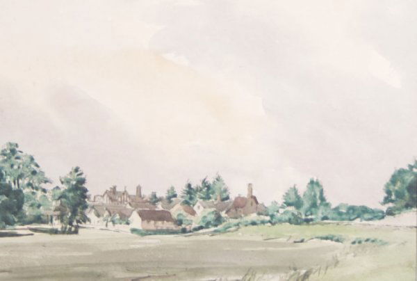 Sir Muirhead Bone, (Scottish, 1876-1953), Approaching S: Sir Muirhead Bone (Scottish, 1876-1953) Approaching Storm, Beaulieu, 1920 watercolor over pencil indications signed and dated 1920 (lower right) 9 x 12 inches.