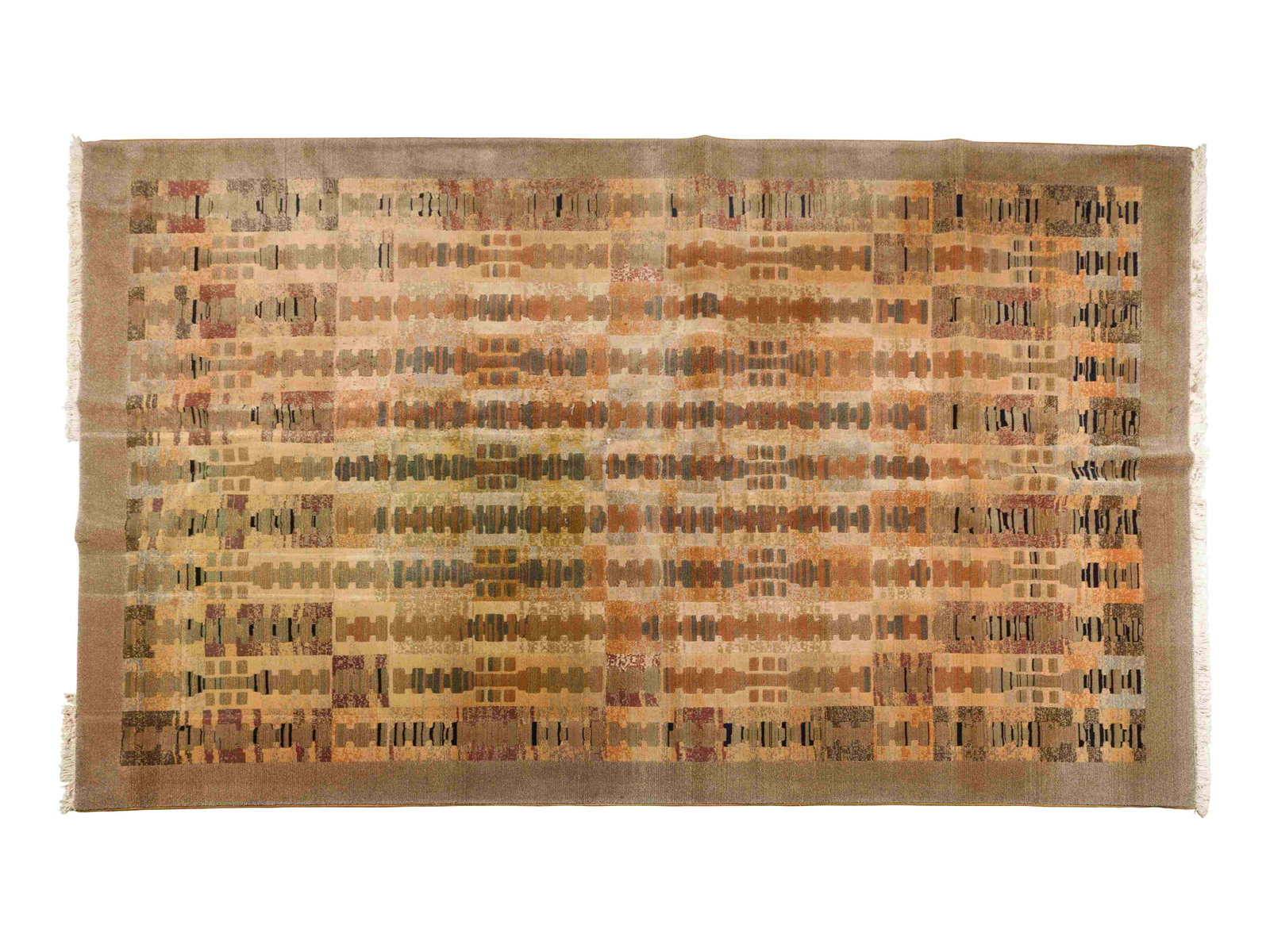 Belgian Mid 20th Century Modernist Pile Rug: Belgian Mid 20th Century Modernist Pile Rug wool 11 feet 2 inches x 7 feet 10 1/2 inches.