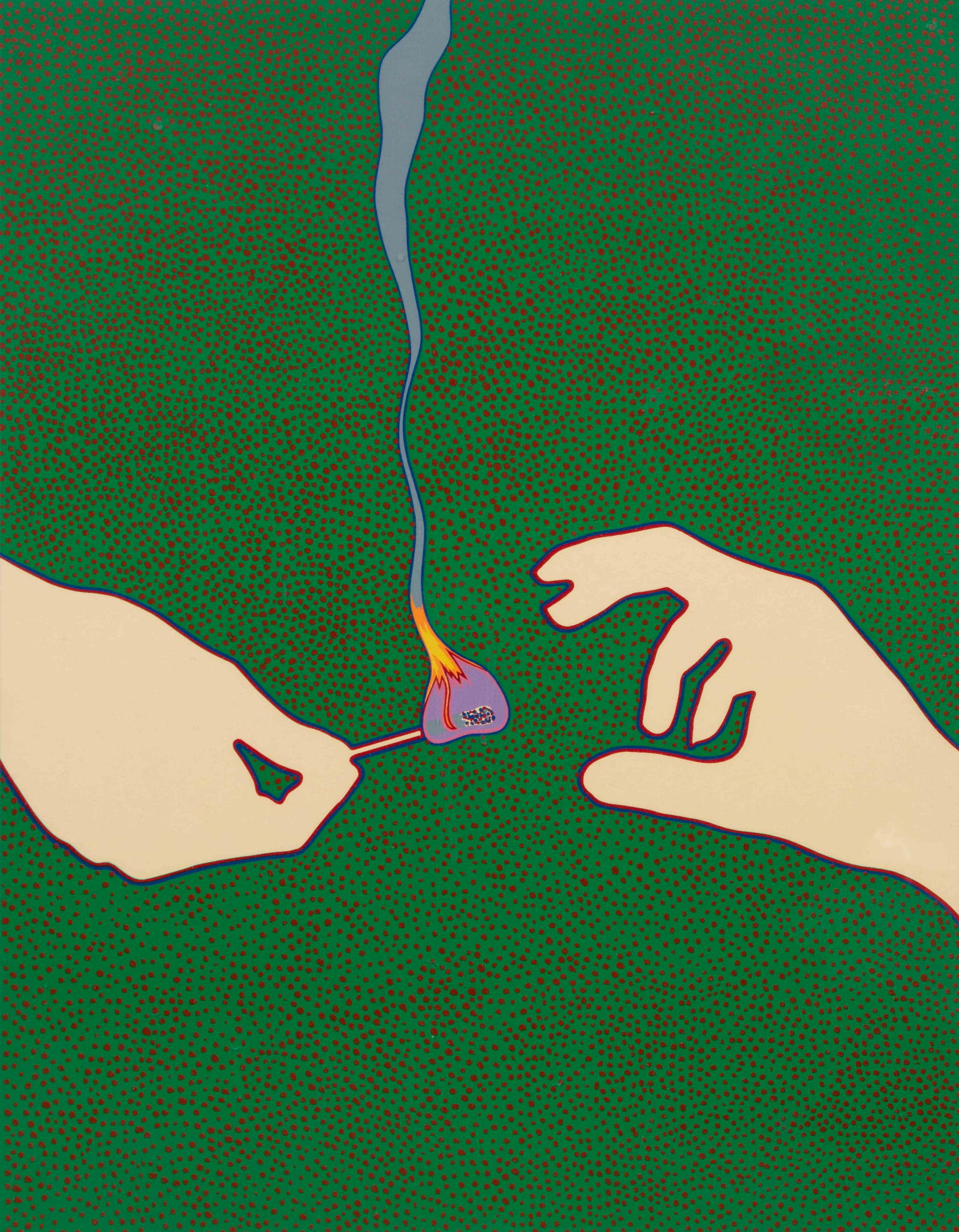 Lucas Samaras (American/Greek, b. 1936) Modern Match,: Lucas Samaras (American/Greek, b. 1936) Modern Match, 1968 serigraph 17 3/4 x 13 3/4 inches.