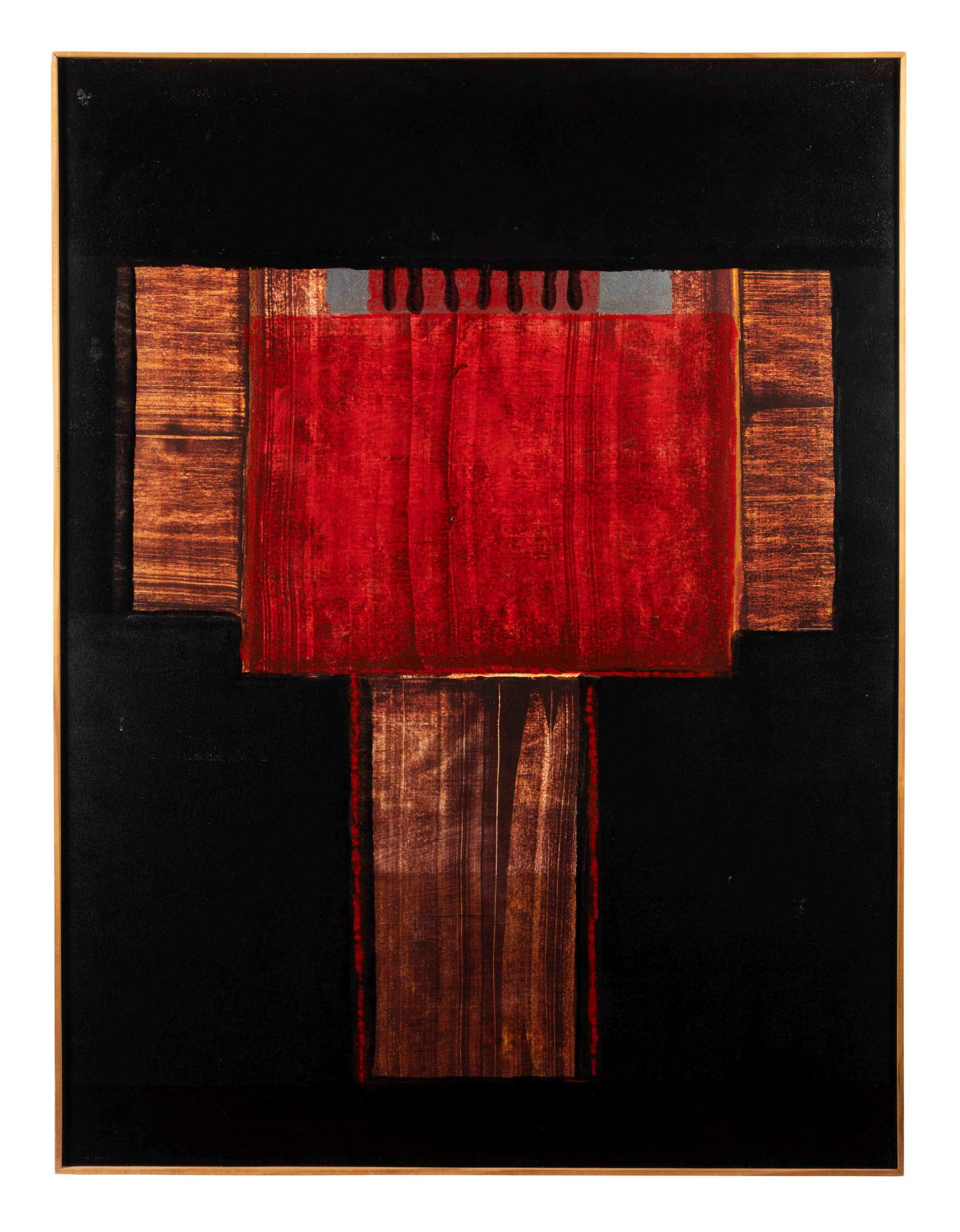 Willem de Looper (American, 1932- 2009) The Red Queen,: Willem de Looper (American, 1932- 2009) The Red Queen, 1994 acrylic on board stamped Willem de Looper (verso) 48 x 36 inches. Provenance: Troyer Fitzpatrick Lassman Gallery, Washington, DC