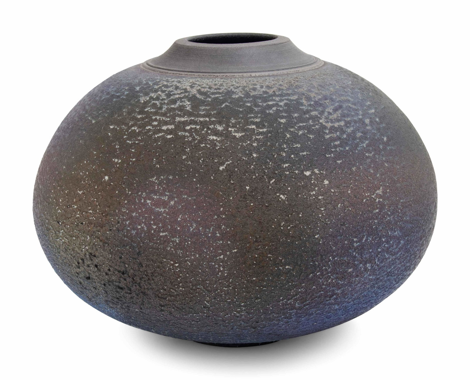 Harvey Sadow (American, b. 1946) Vessel, 1981: Harvey Sadow (American, b. 1946) Vessel, 1981 raku fired stoneware signed and dated H 8 1/2 x Diameter 11 inches. Property from a Private Collection, Highland Park, Illinois