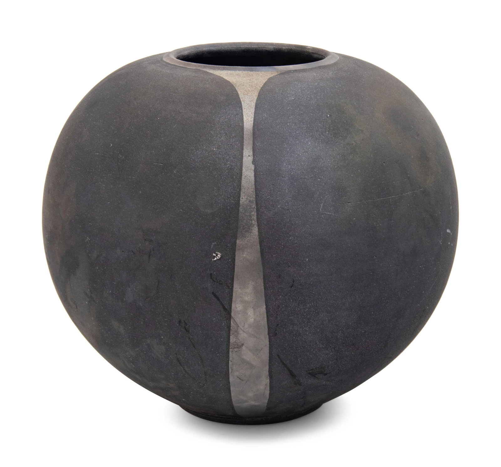 Harvey Sadow (American, b. 1946) Vessel, 1979, 1979: Harvey Sadow (American, b. 1946) Vessel, 1979, 1979 raku fired stoneware signed and dated H 7 1/2 x Diameter 8 1/2 inches. Property from a Private Collection, Highland Park, Illinois