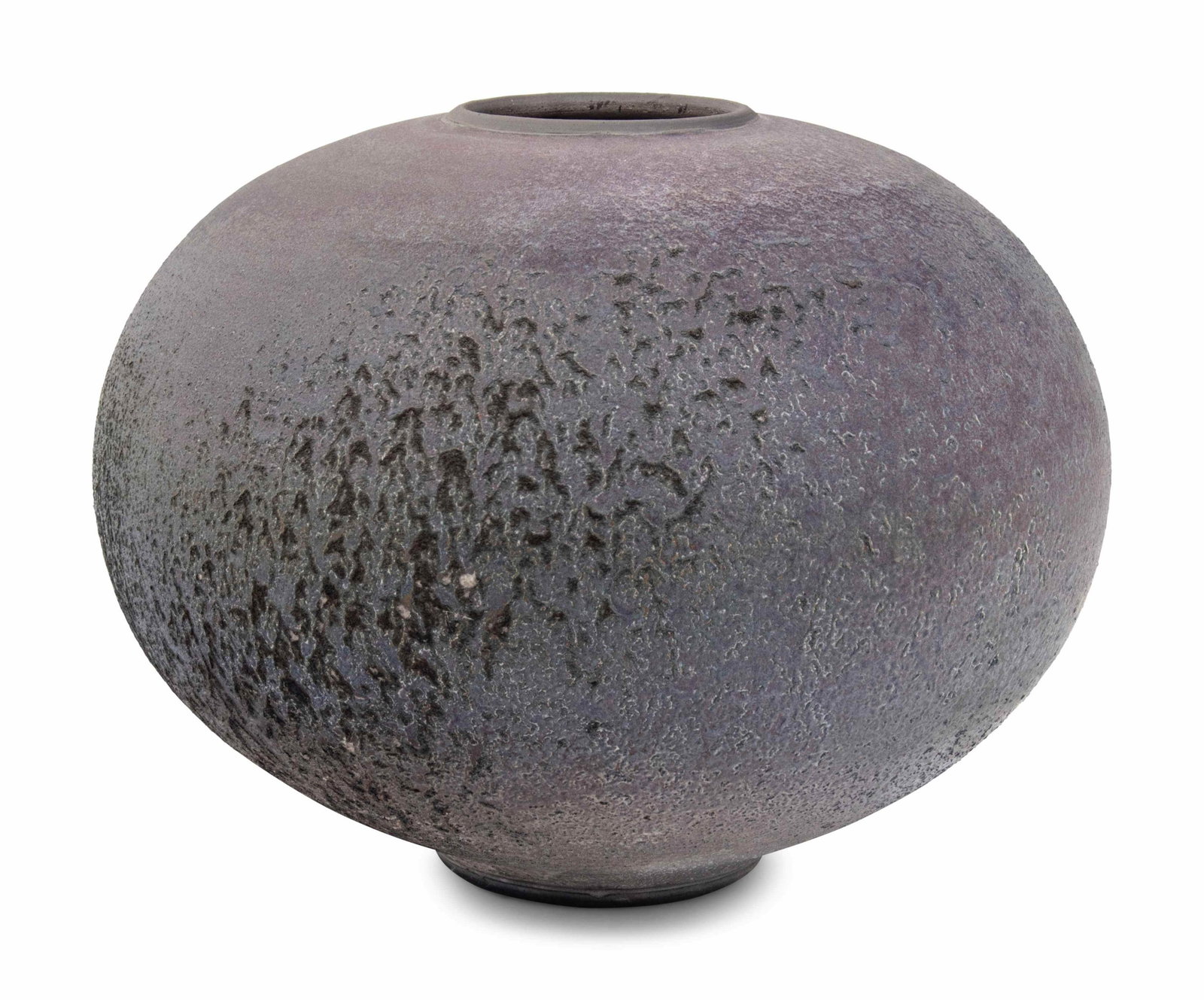 Harvey Sadow (American, b. 1946) Vessel, 1980: Harvey Sadow (American, b. 1946) Vessel, 1980 raku fired stoneware signed and dated H 9 1/2 x Diameter 12 inches. Property from a Private Collection, Highland Park, Illinois