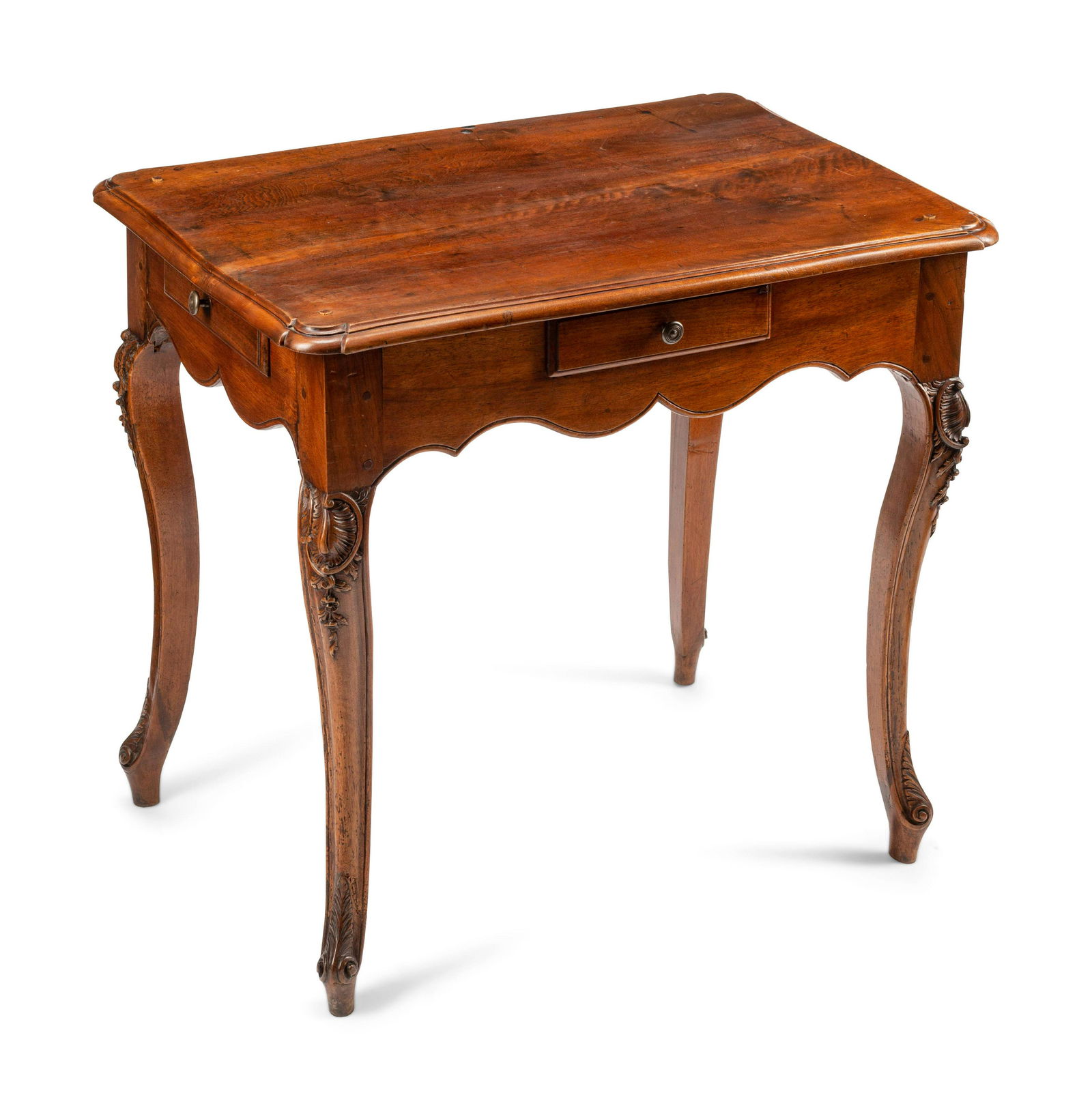 A Louis XV Walnut Four-Drawer Table (1 of 3)