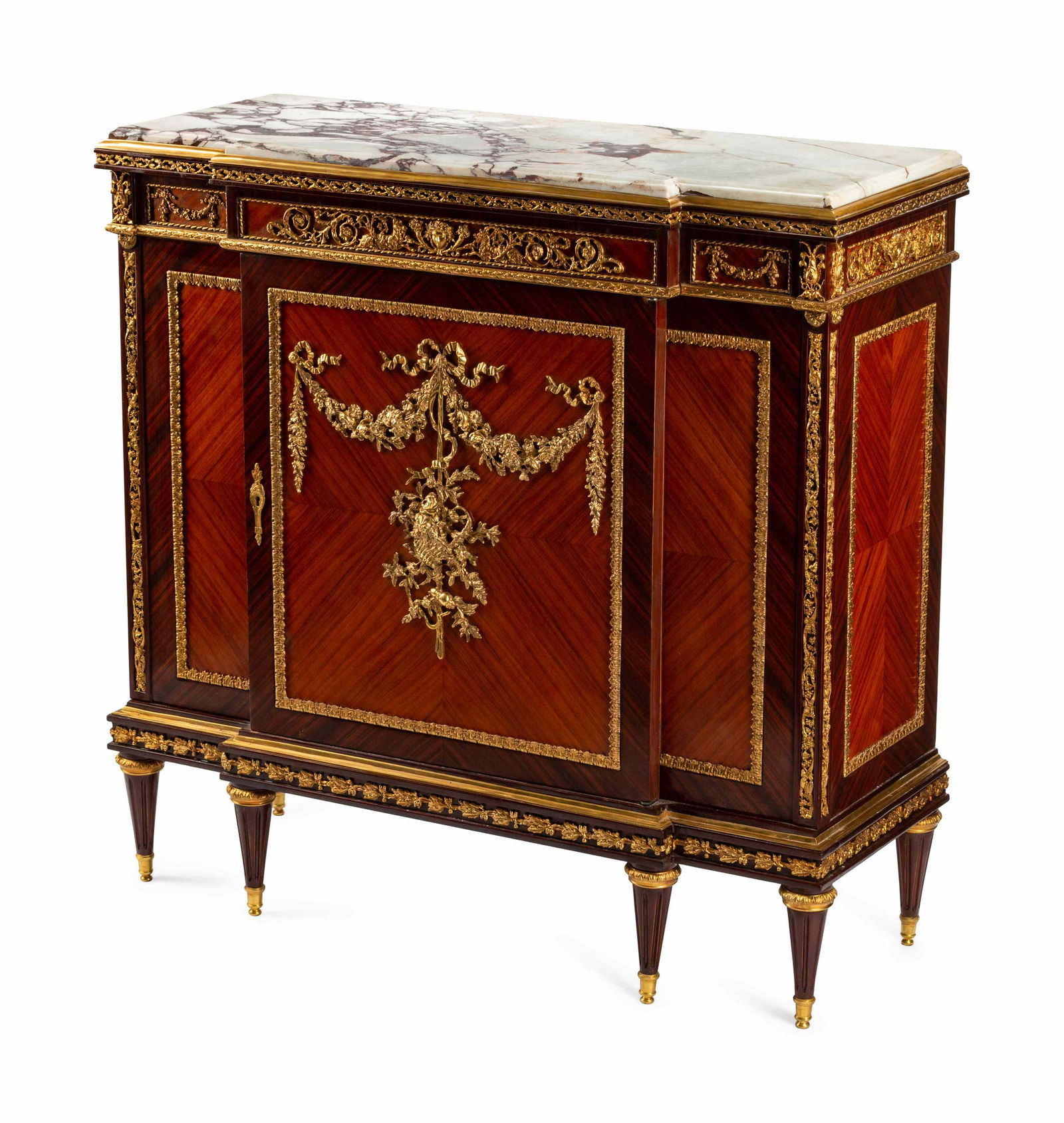 A Louis XVI Style Gilt Bronze Mounted Kingwood and (1 of 4)