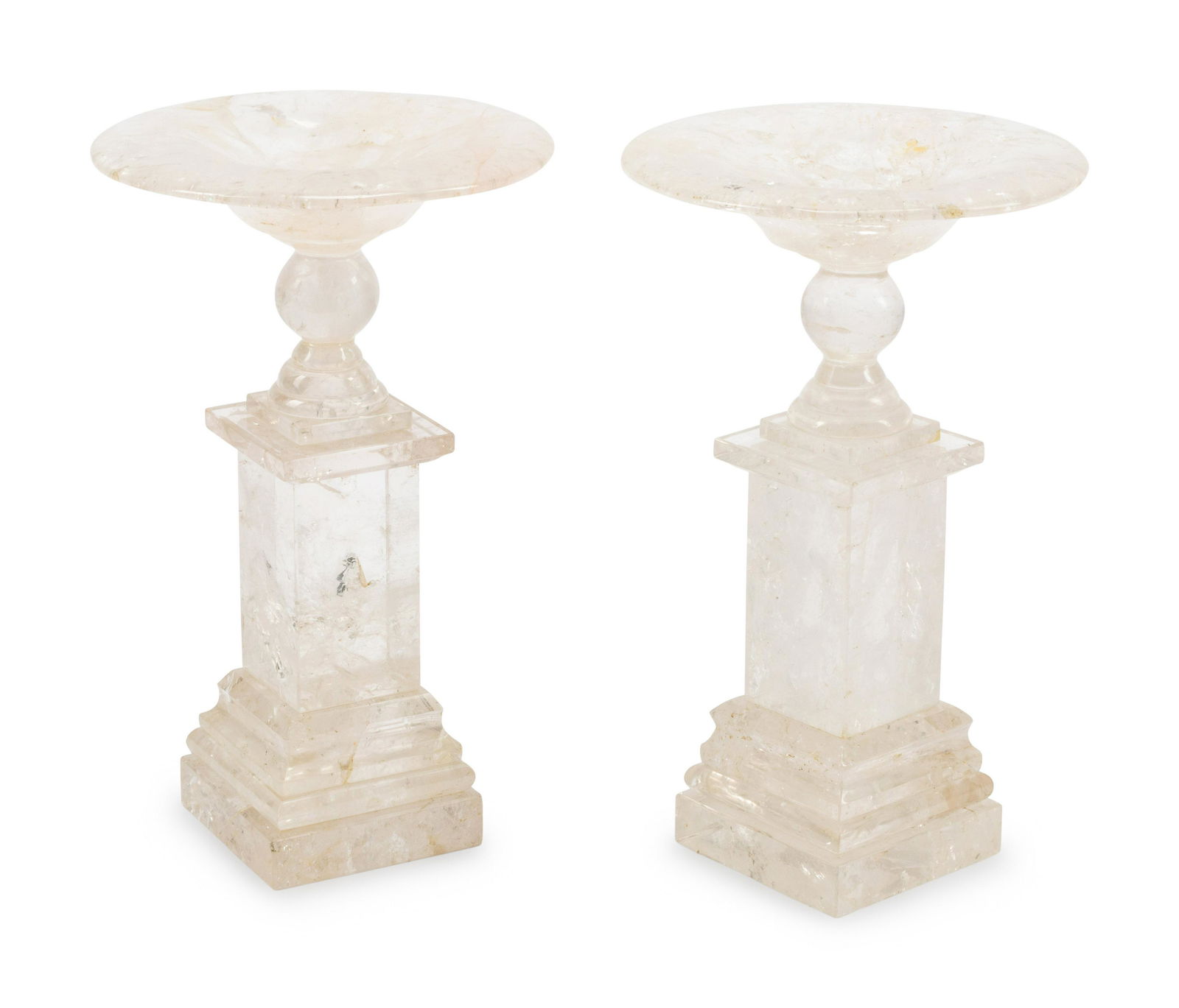 A Pair of Neoclassical Style Rock Crystal Tazze (1 of 3)